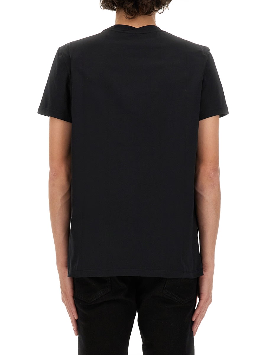 Shop Balmain T-shirt With Logo In Black