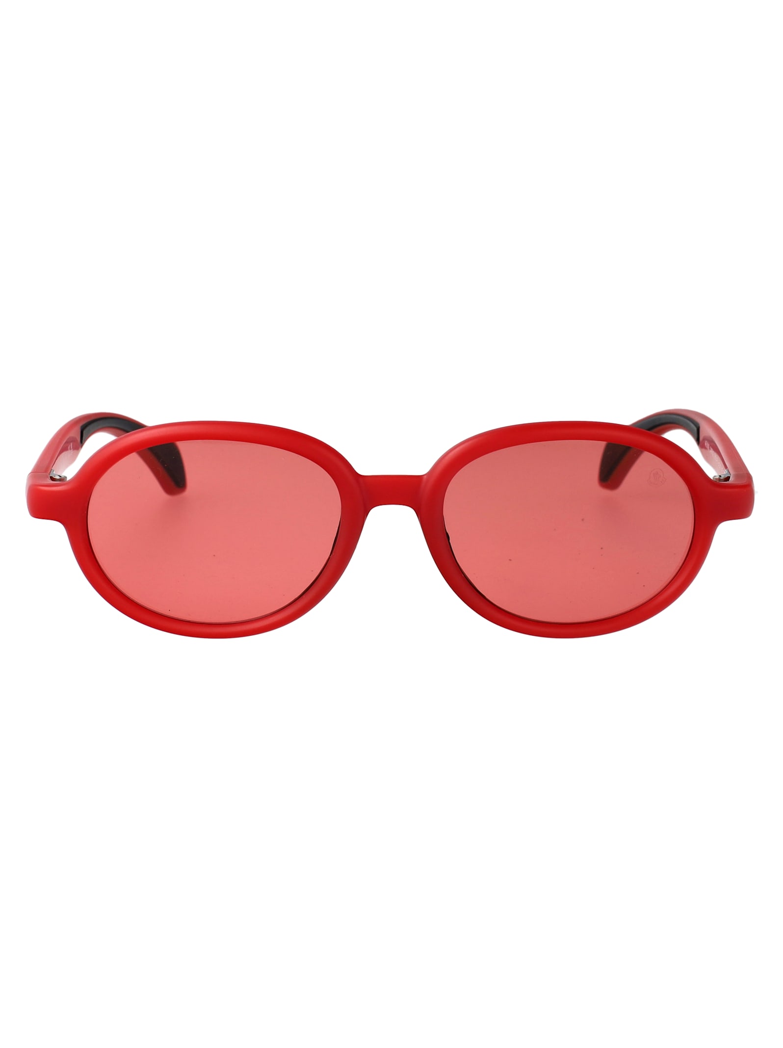 Moncler Caprice Round-frame Sunglasses In Red