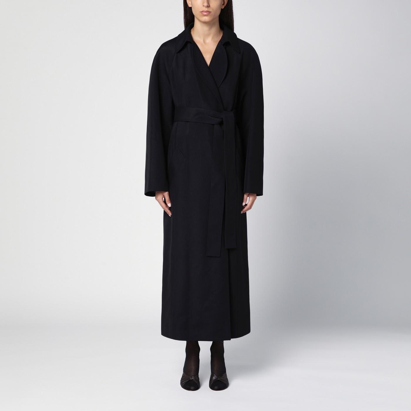 Shop Khaite Roth Black Coat