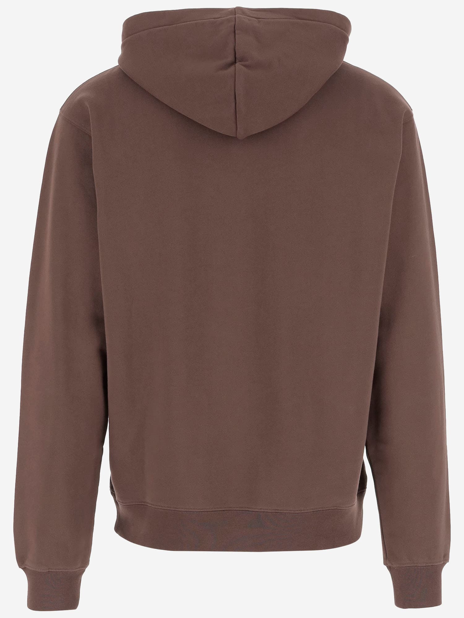 Jacquemus Gros Grain Hooded Sweatshirt In Brown