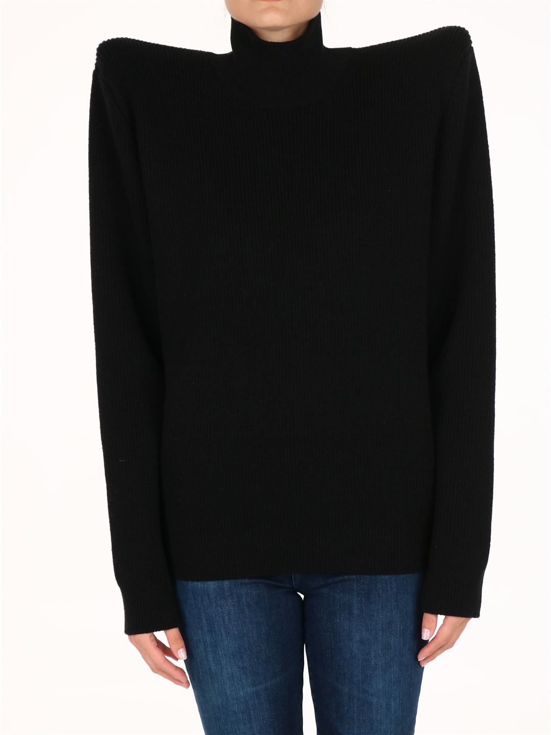 Balenciaga Over Shoulder Pads Sweater