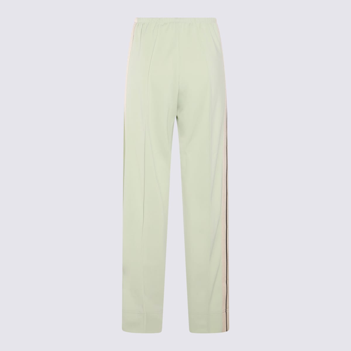 Shop Palm Angels Mint Green, White And Black Track Pants