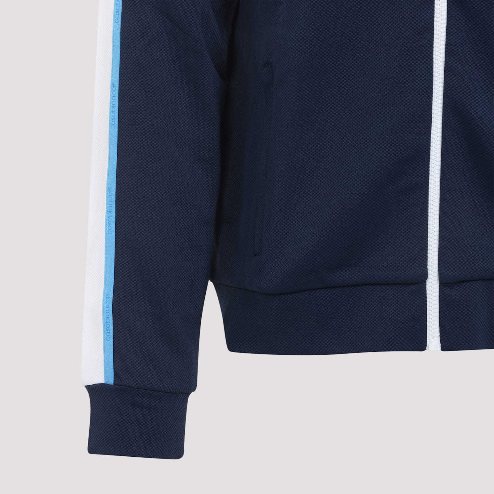 Casablanca Ribbed Collar Side Pockets Track Jacket In Multi