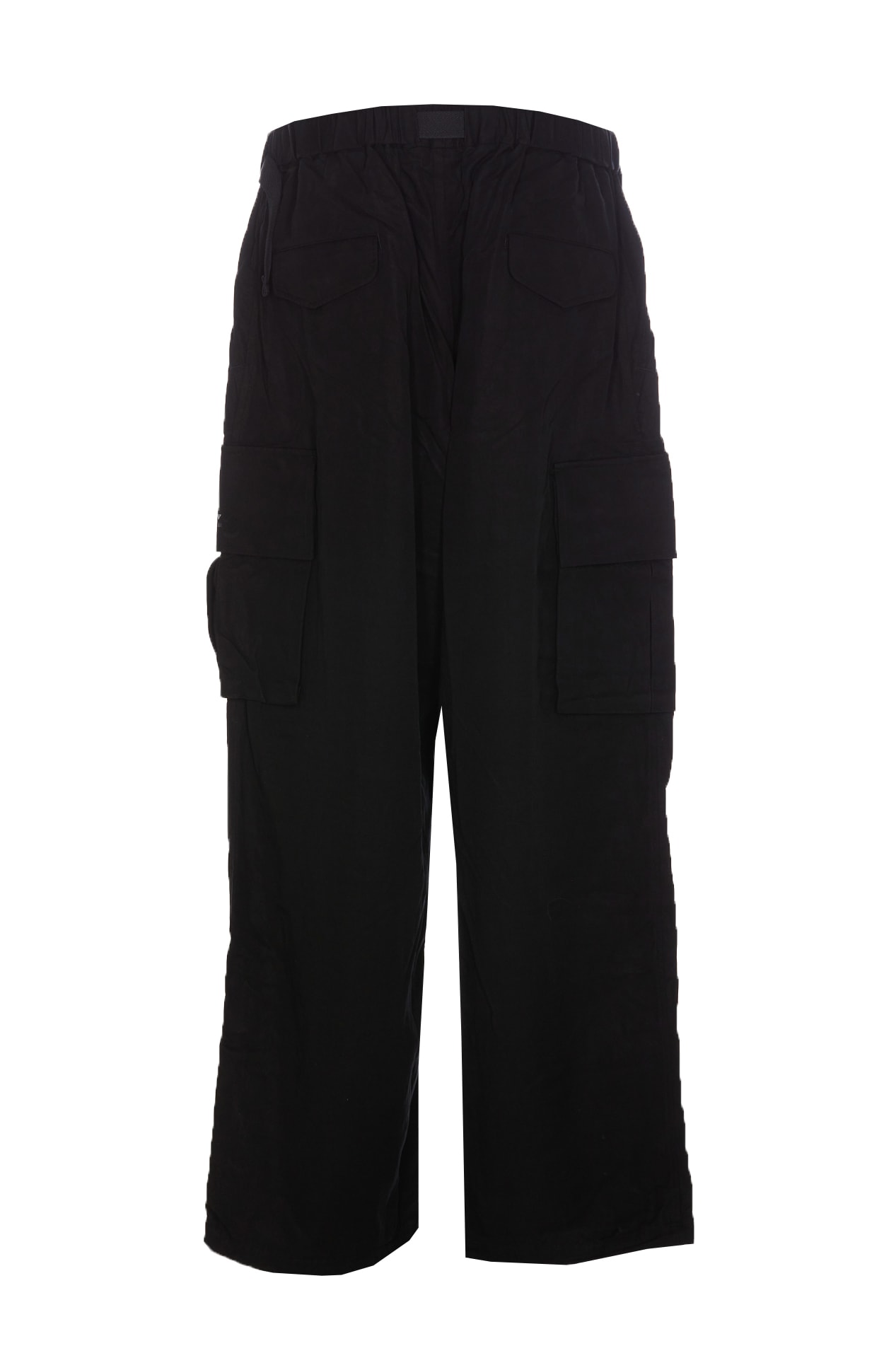 Shop Y-3 Twill Cargo Pants In Black