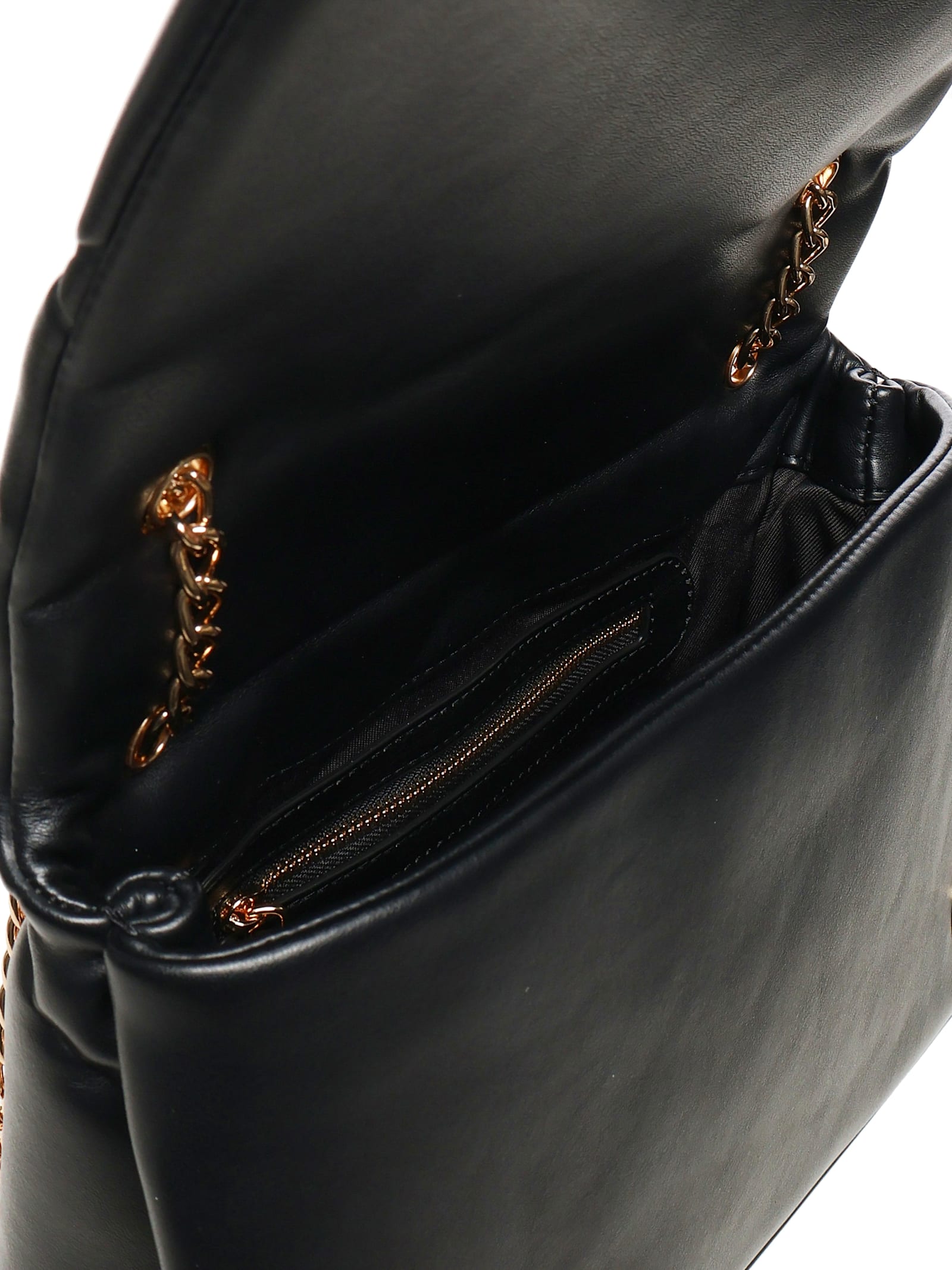 Love Moschino Quilted Shoulder Bag Embossed In Black