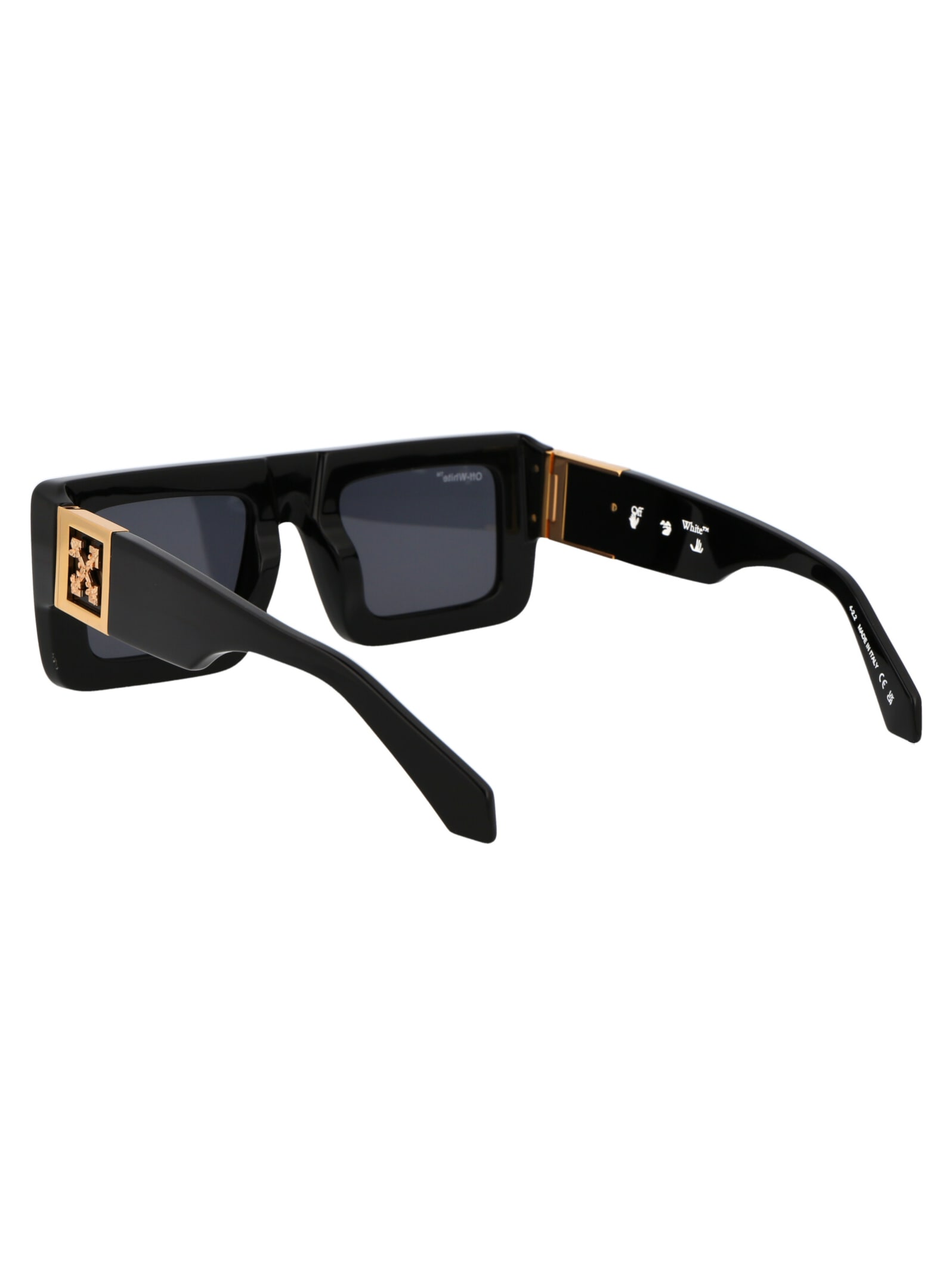 Shop Off-white Leonardo Sunglasses In 1007 Black