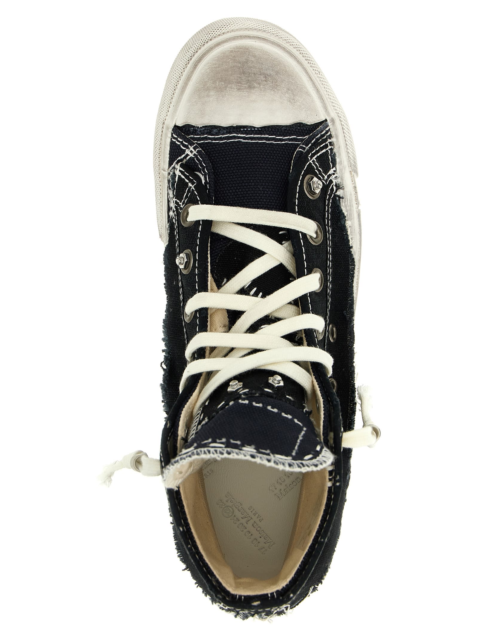 Maison Margiela Love To Death Sneakers Blue In Black