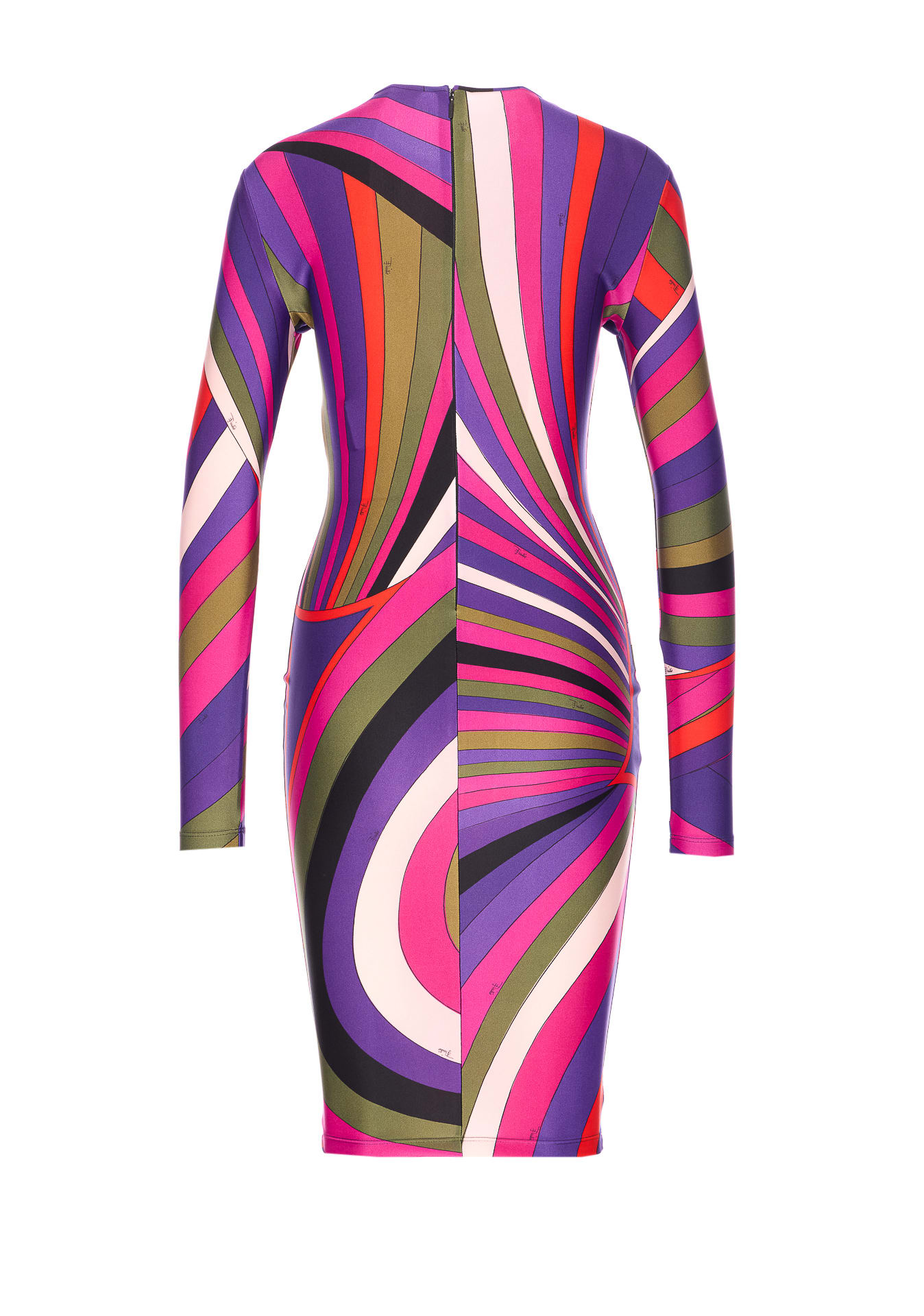 Pucci Iride Print Midi Dress In Multi