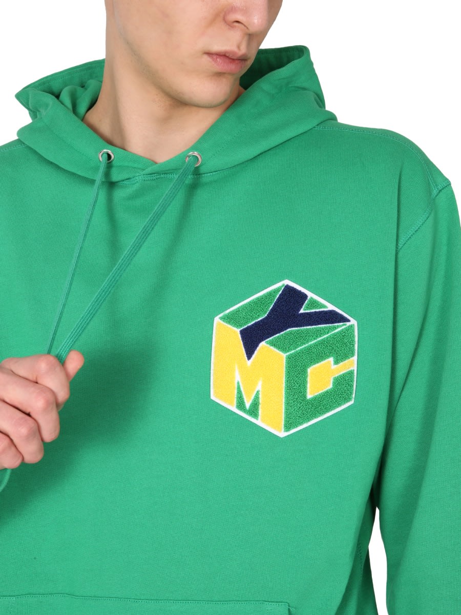 Shop Ymc You Must Create Trugoy Hooded Sweatshirt In Green