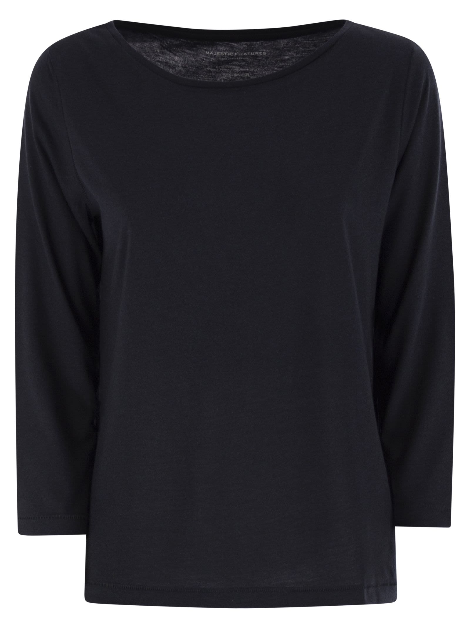 T-shirt With 3/4 Sleeves