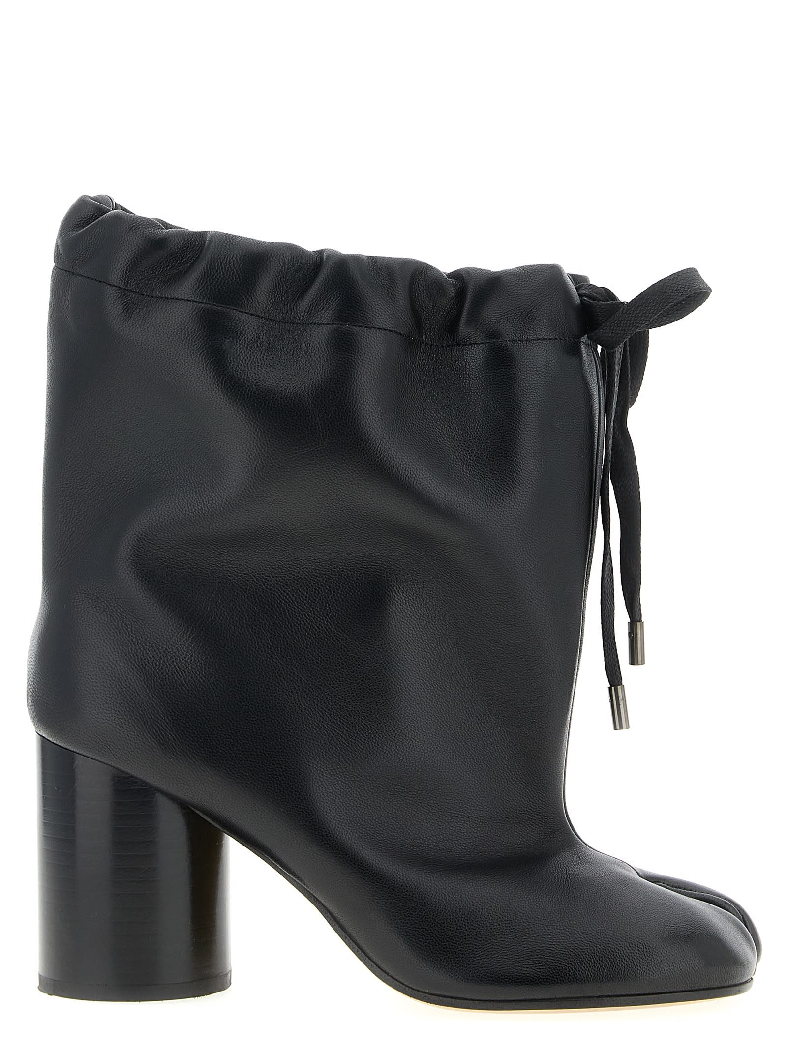 Maison Margiela Tabi Ballon Ankle Boots In Black