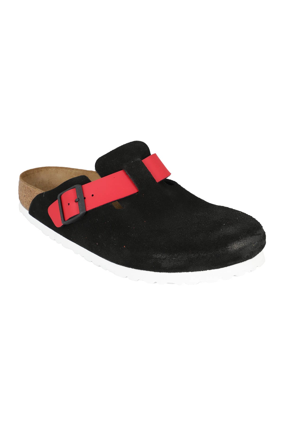 Birkenstock Boston Slipper-mule In Black Suede