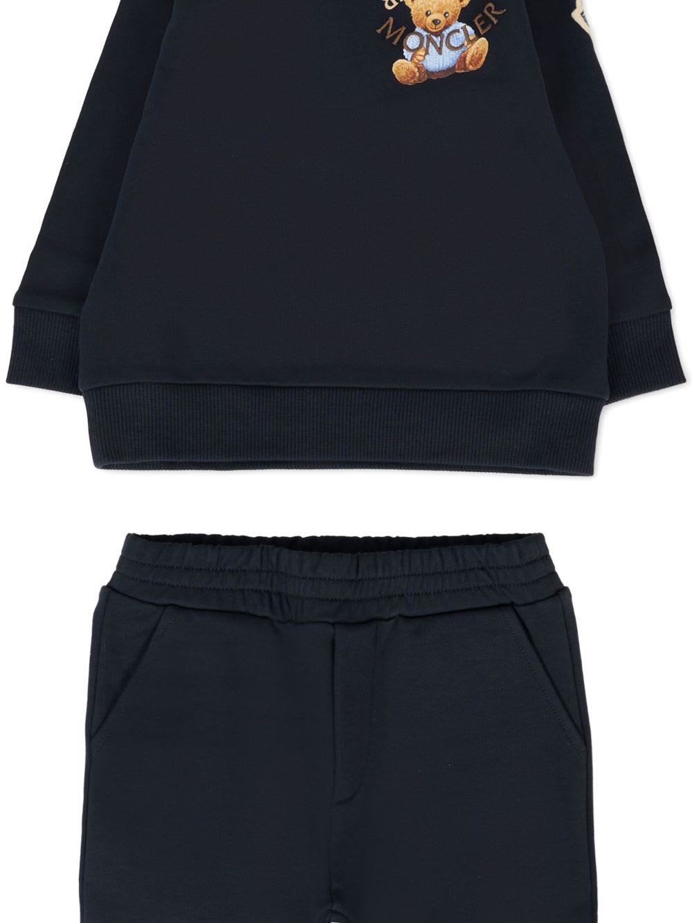 Moncler Enfant Teddy Tracksuit In Blue