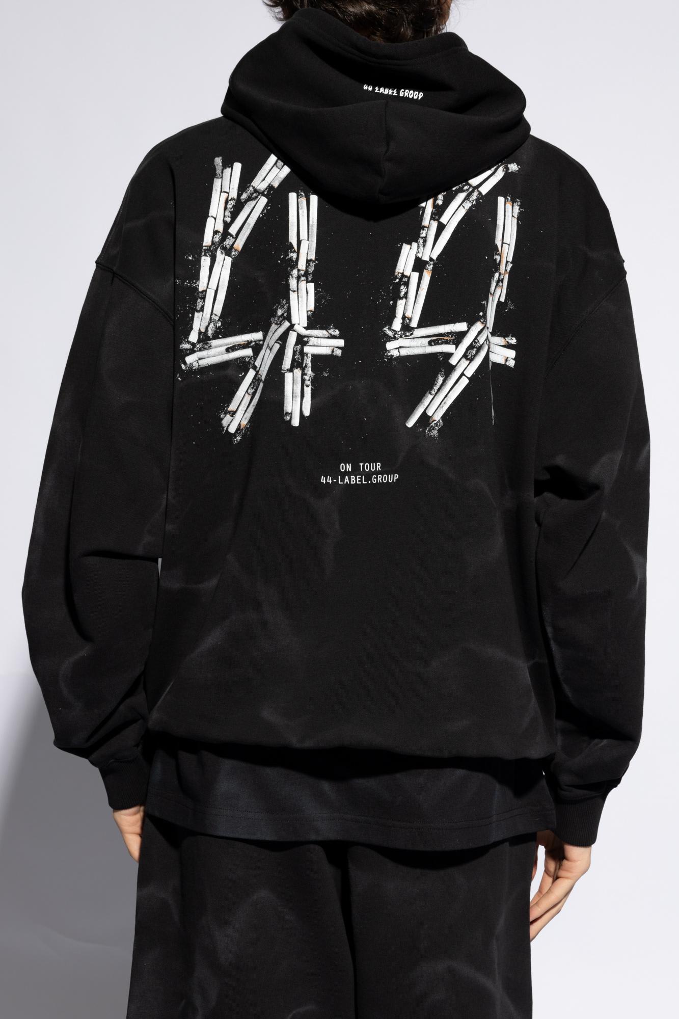 Shop 44 Label Group Logo-printed Hoodie In Black