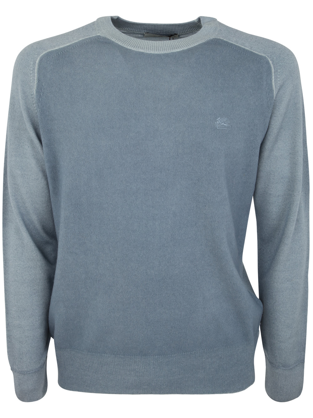 Shop Etro Martello Crew Neck Sweater In Light Blue