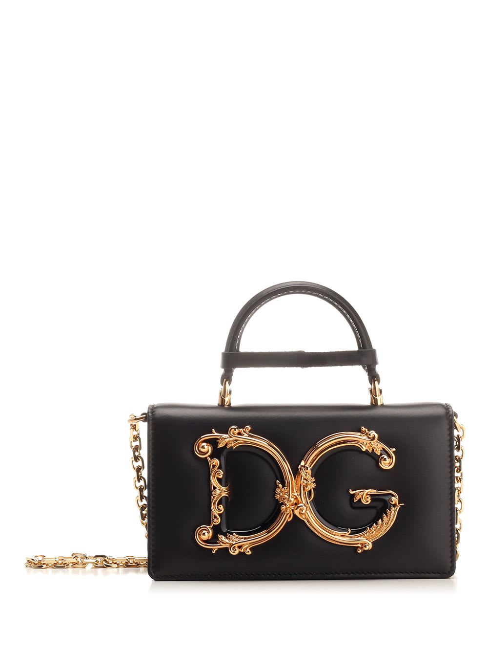 Shop Dolce & Gabbana Dg Girls Mini Bag In Black