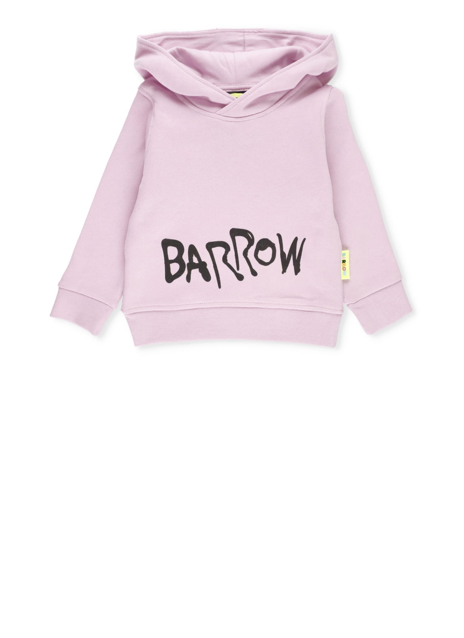 Barrow Teddy Bear-print Cotton Sweatshirt In Pink