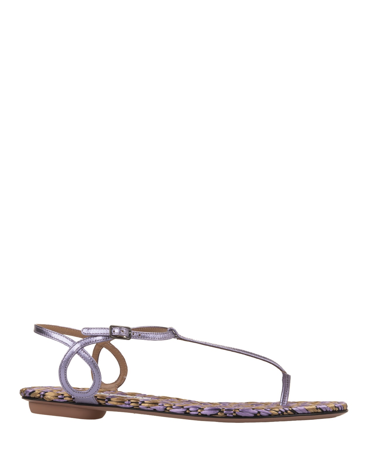 Lilac Almost Bare Sandals Flat