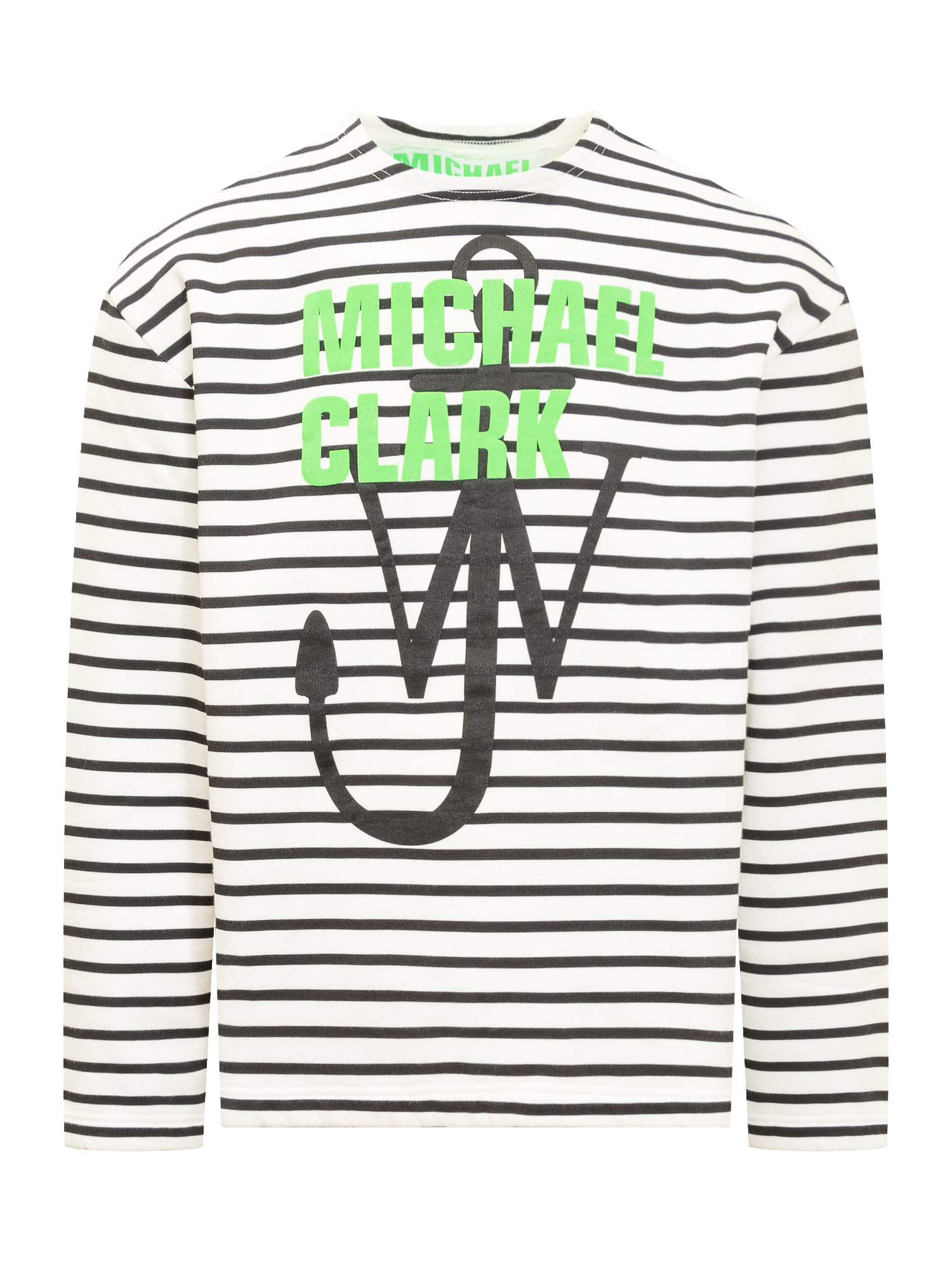 Jw Anderson Long-sleeved Shirt In White/black