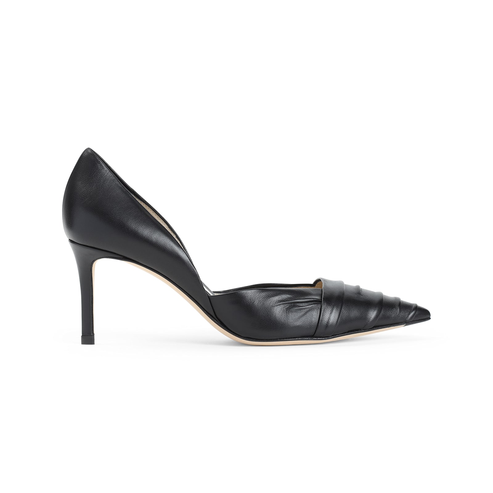 Giorgio Armani 105 Nappa Leather Pumps In Nero