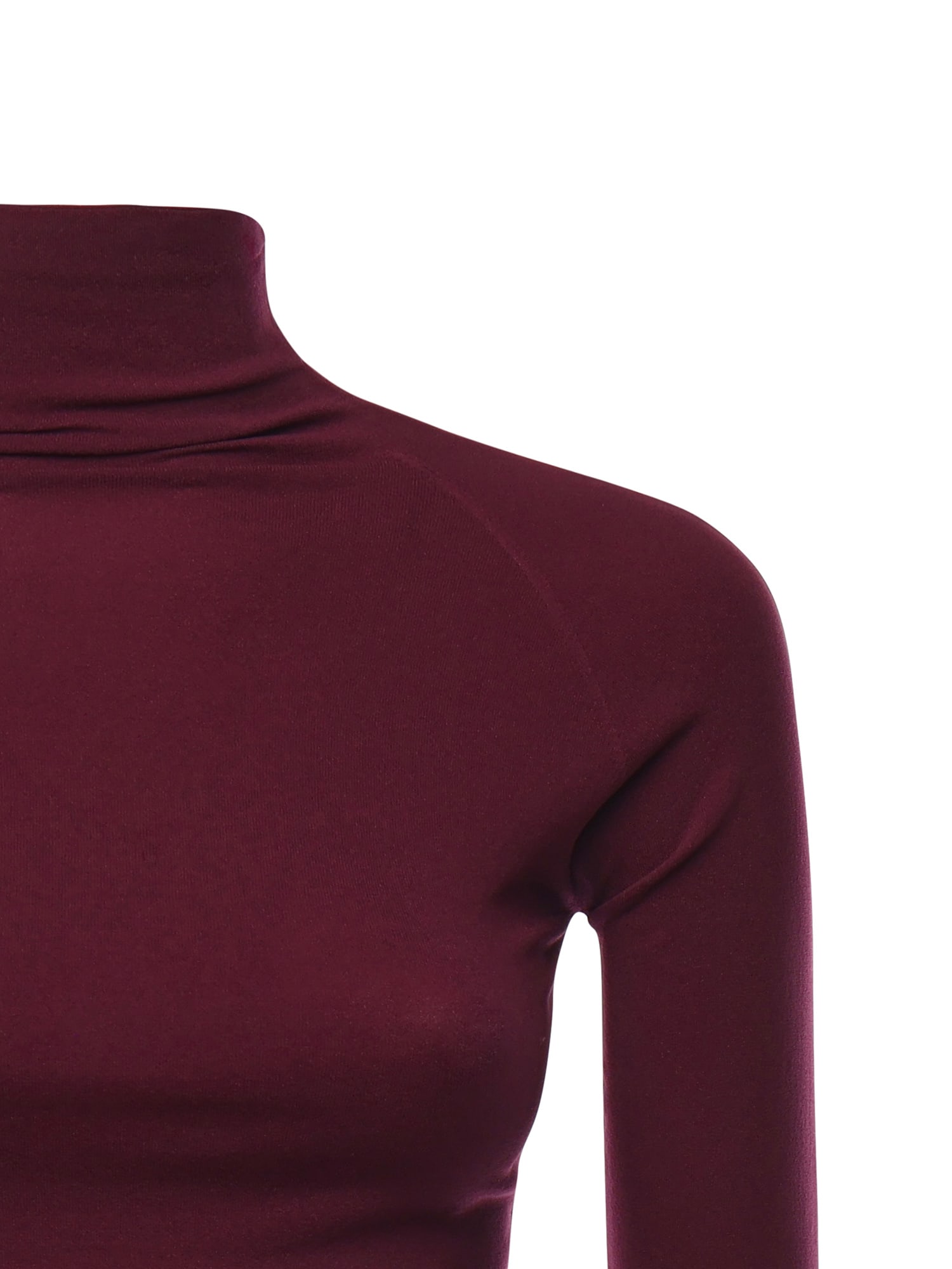 Alaïa Second-skin Cropped Top In Purple