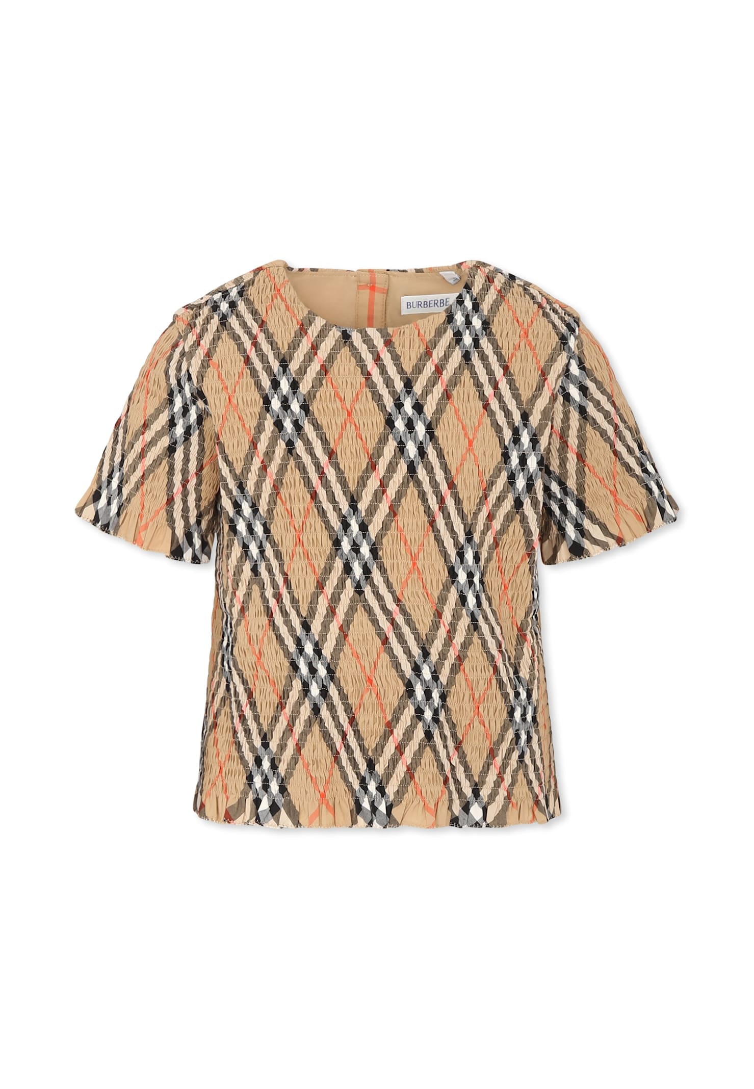 Burberry Top Kids Color Beige In Beige