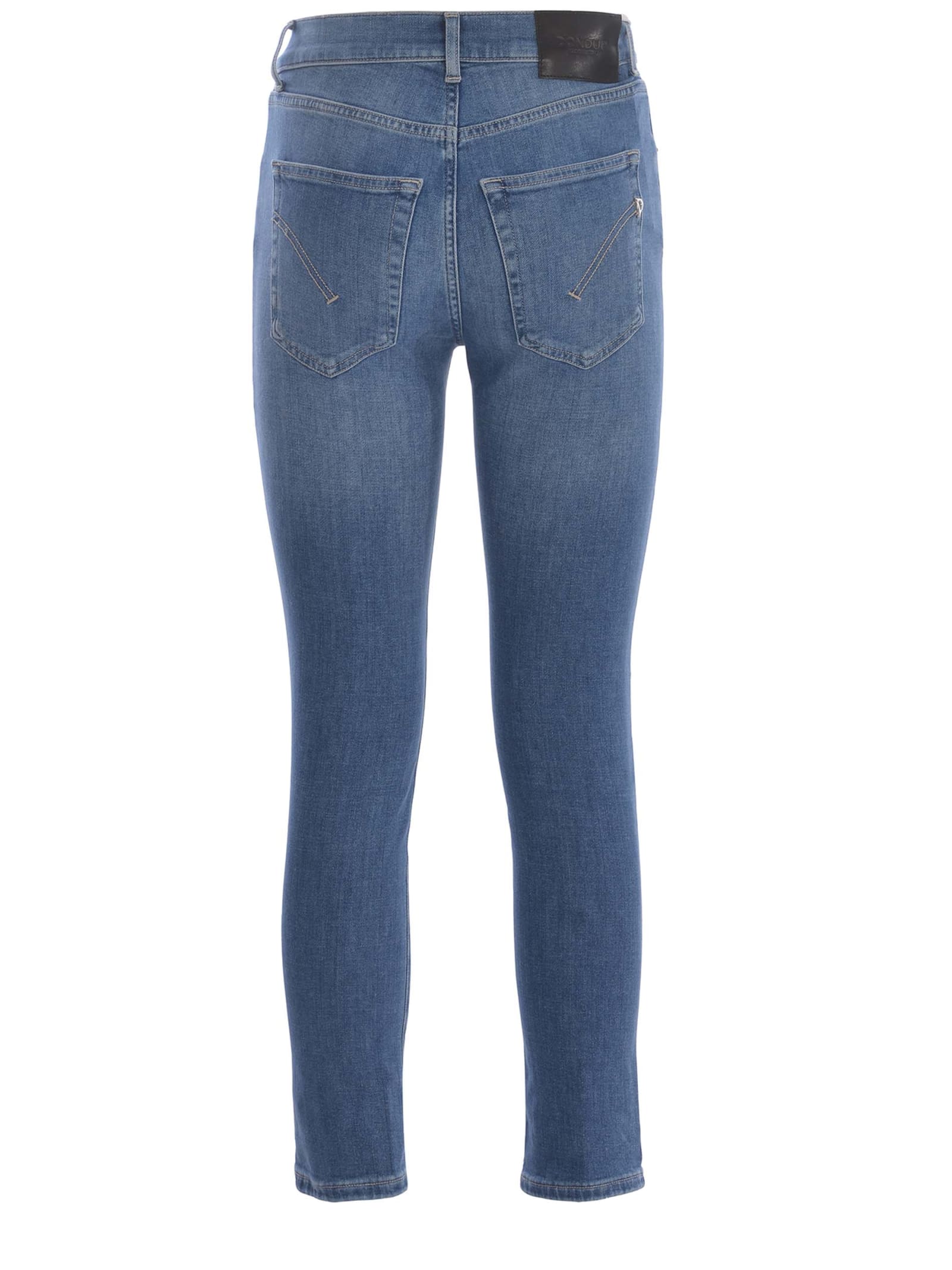 Shop Dondup Jeans  Dalia Made Of Stretch Denim In Denim Azzurro