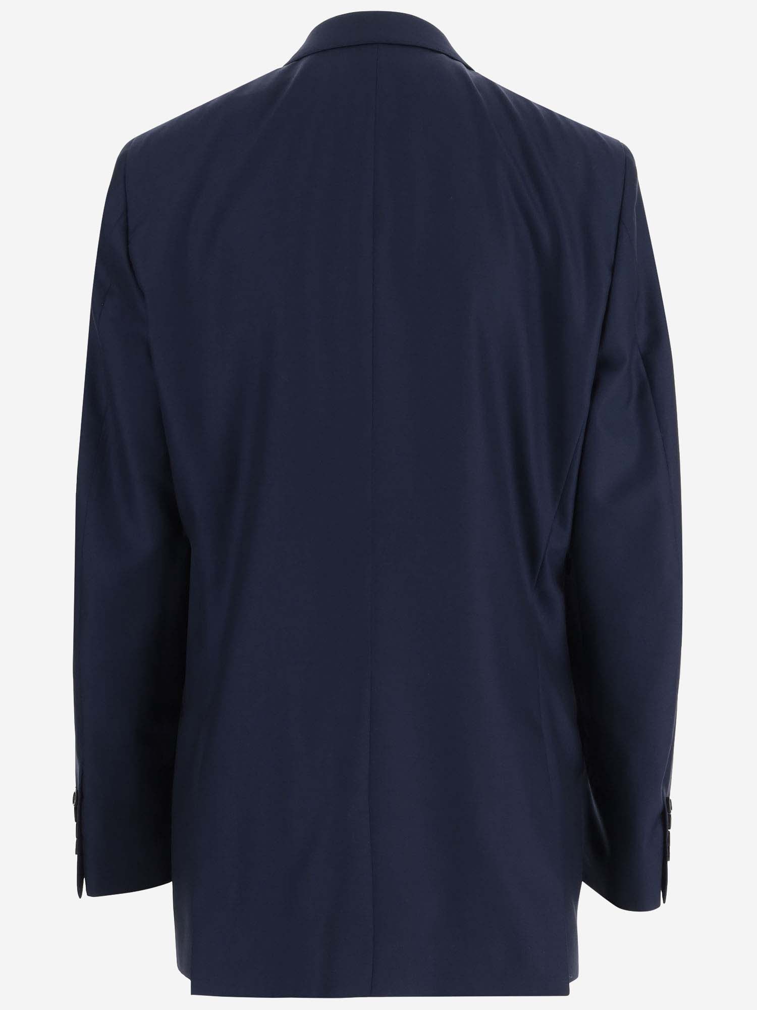 Shop Armarium Single-breasted Wool Jacket In Blue