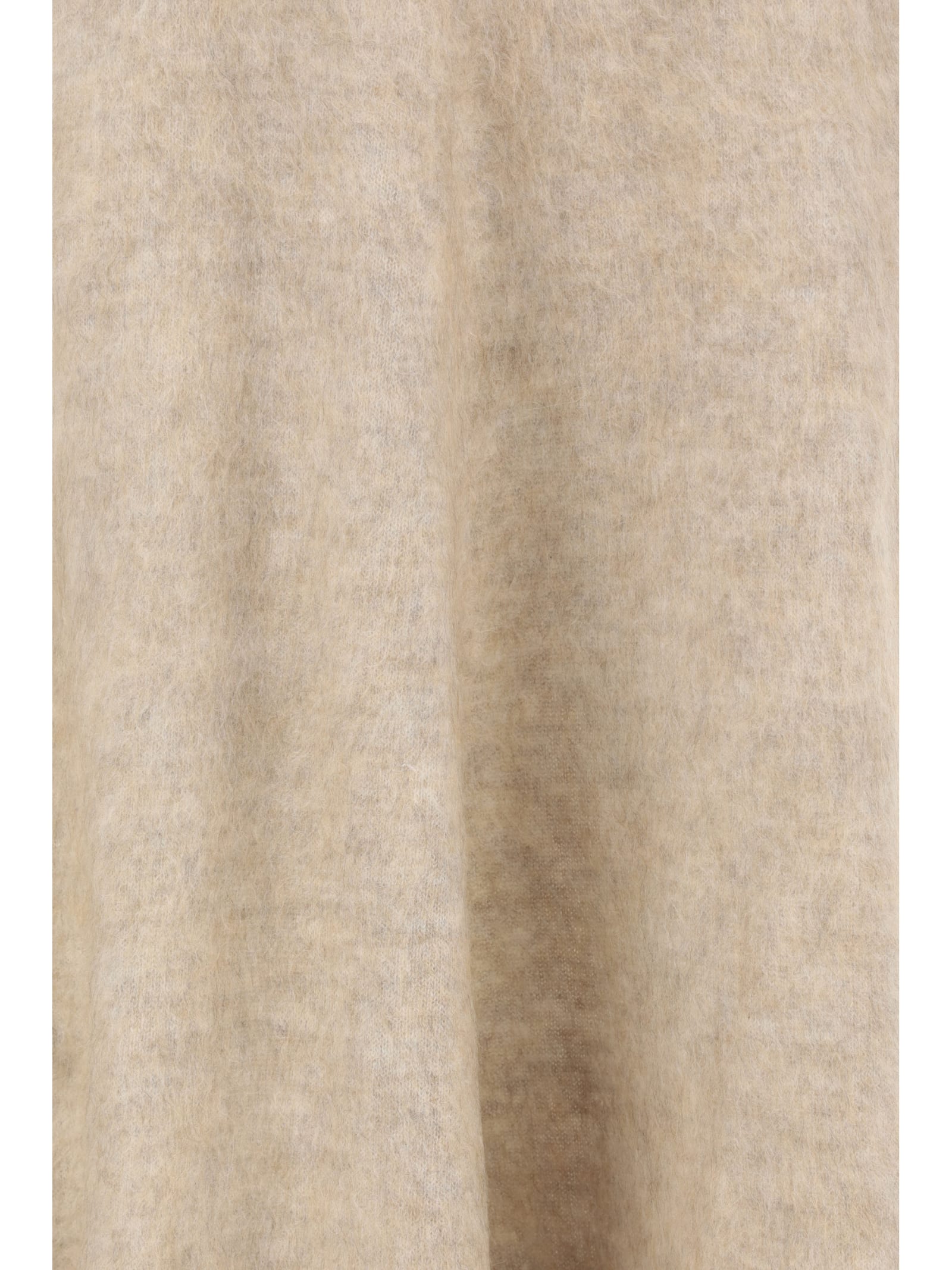 Shop Brunello Cucinelli Fur Embellished Flare Skirt In Brown