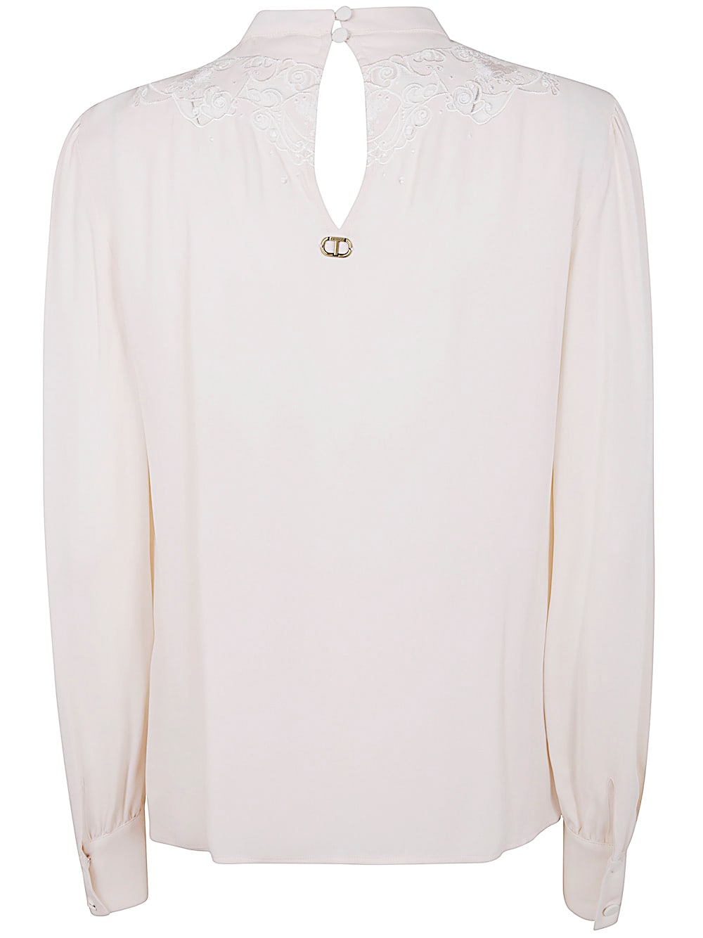 Shop Twinset Blouse In White Cream