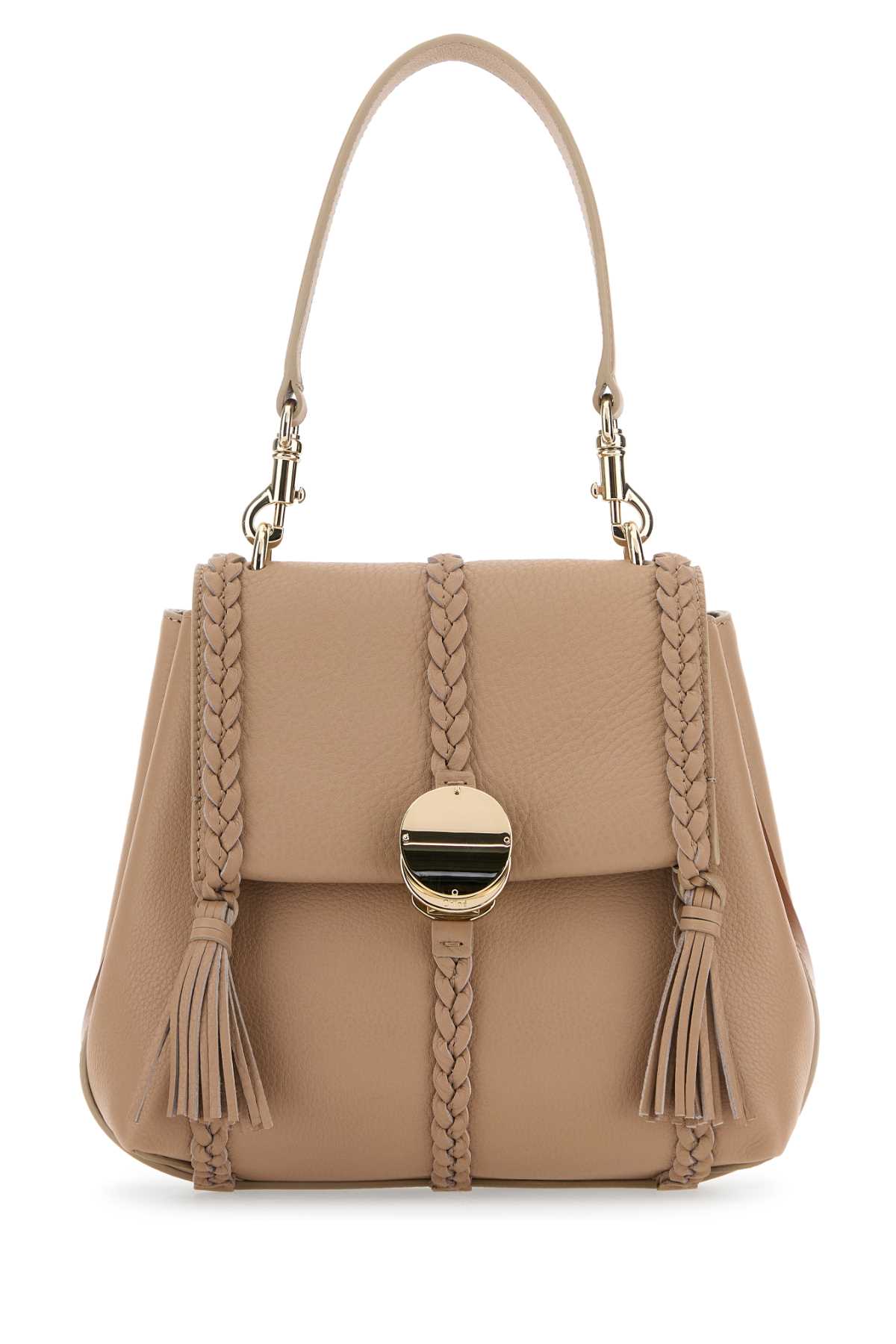 Shop Chloé Skin Pink Leather Small Penelope Handbag In Nomadbeige28u