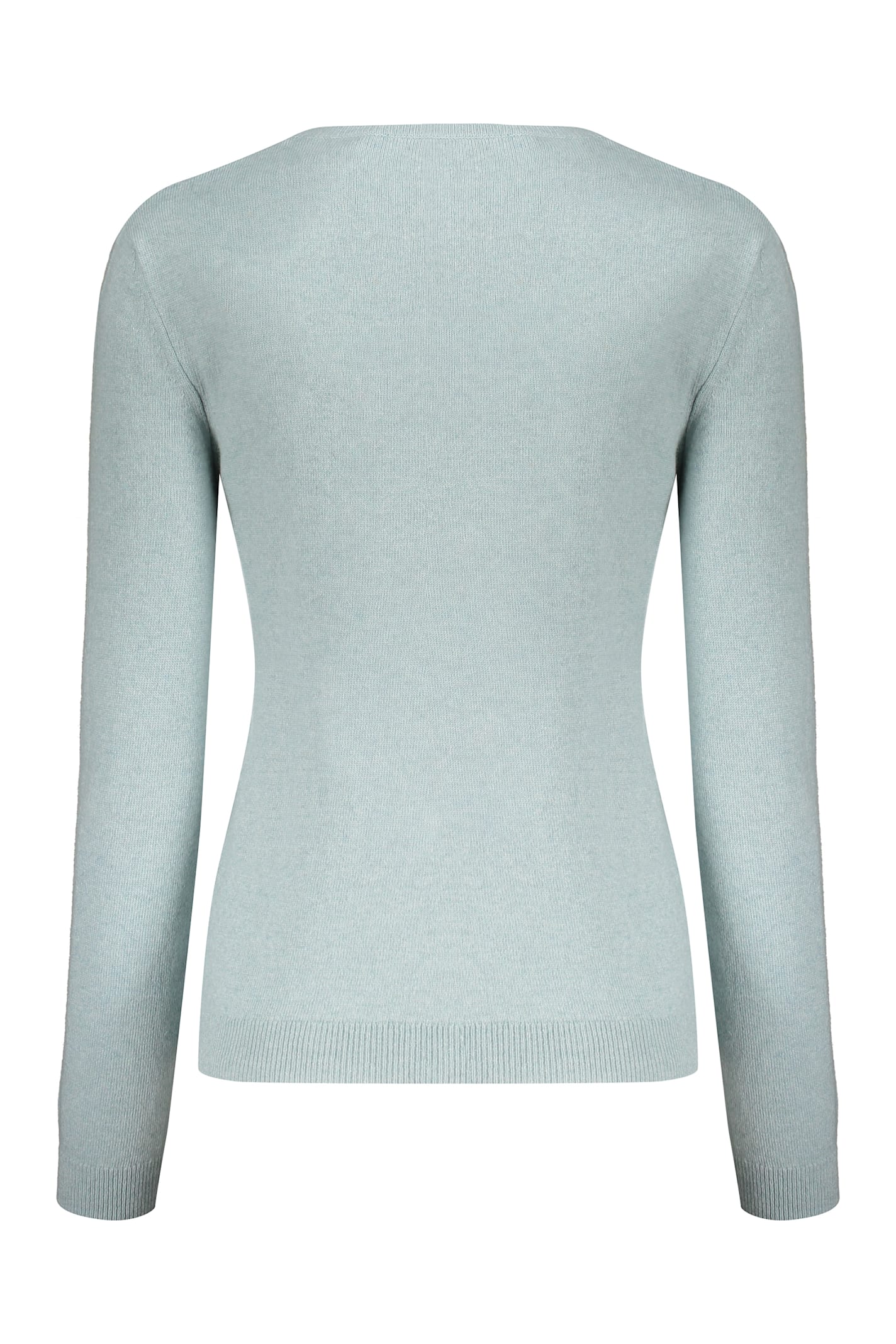 Valentino Long Sleeve Crew-neck Sweater In Blue