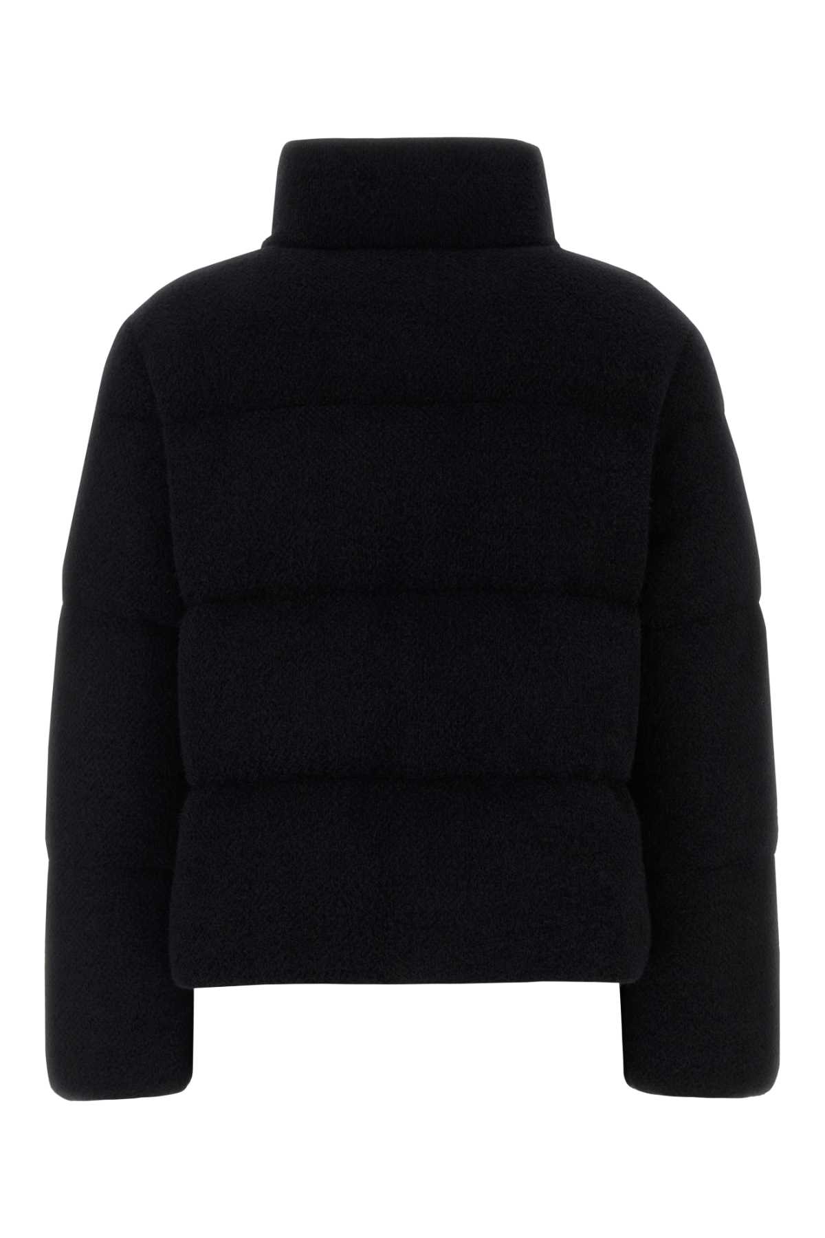 Moncler Black Polyester Blend Mornas Down Jacket In Black