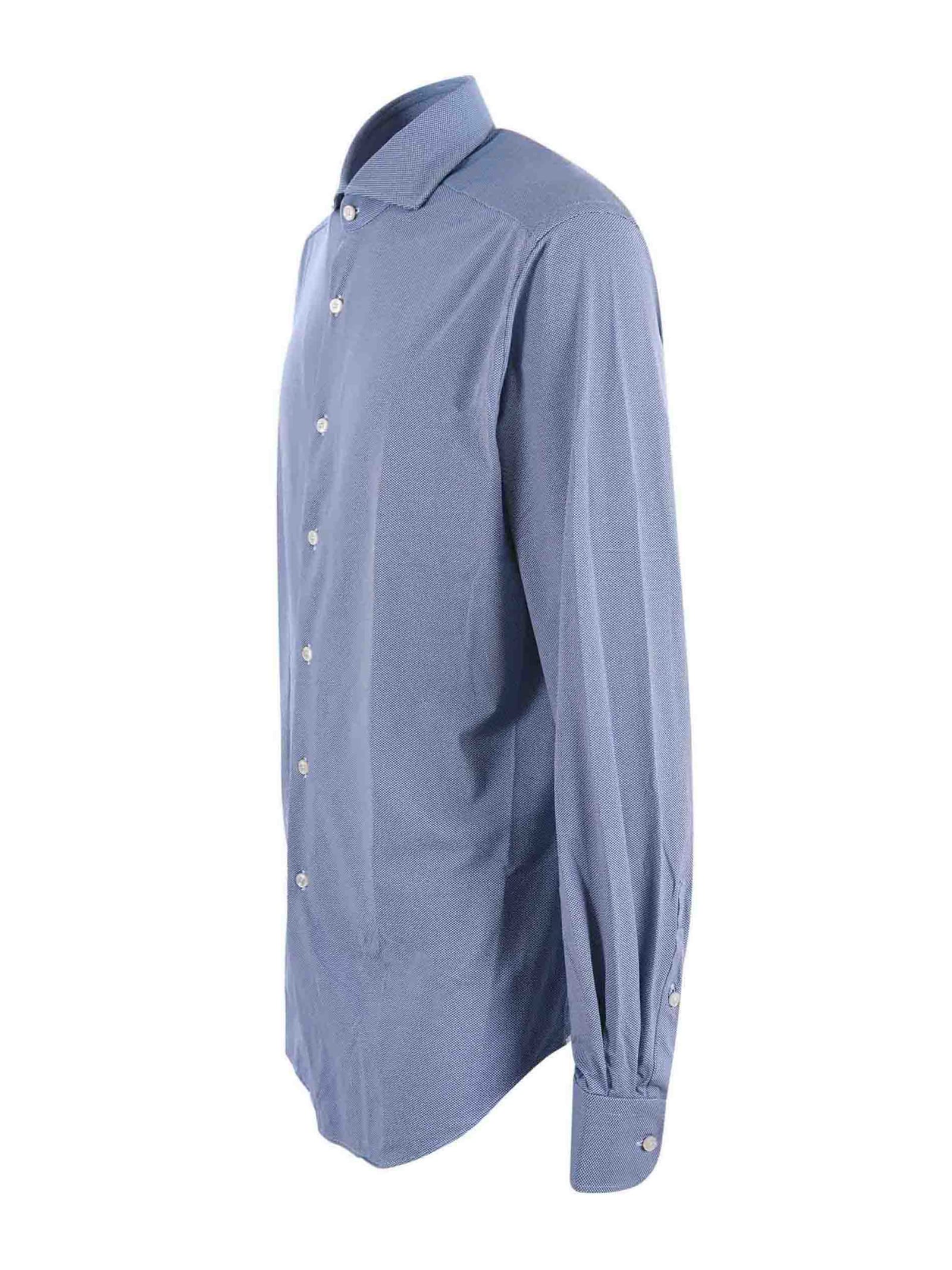 Shop Xacus Shirt In Blu
