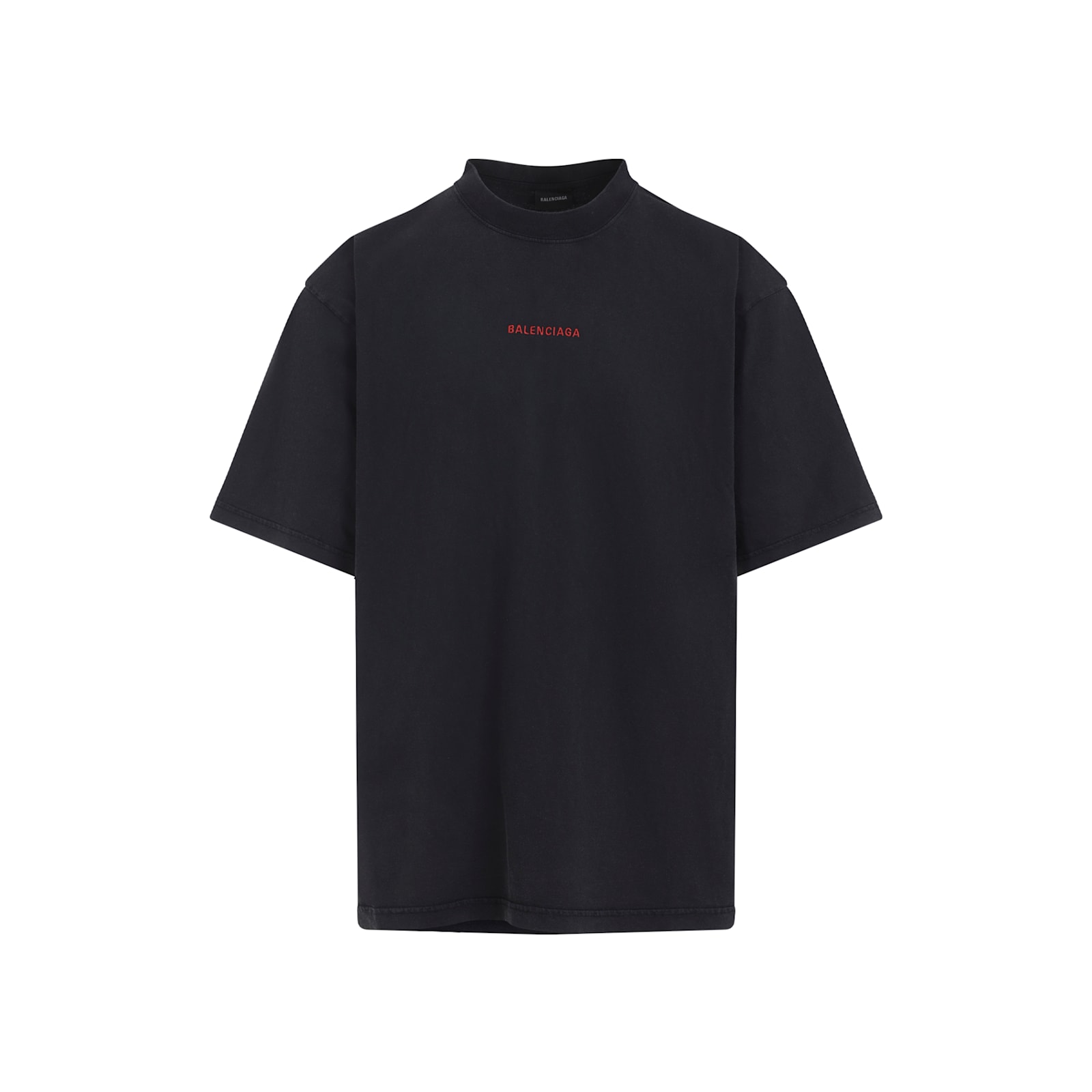 Balenciaga Logo Lettering Crewneck T-shirt