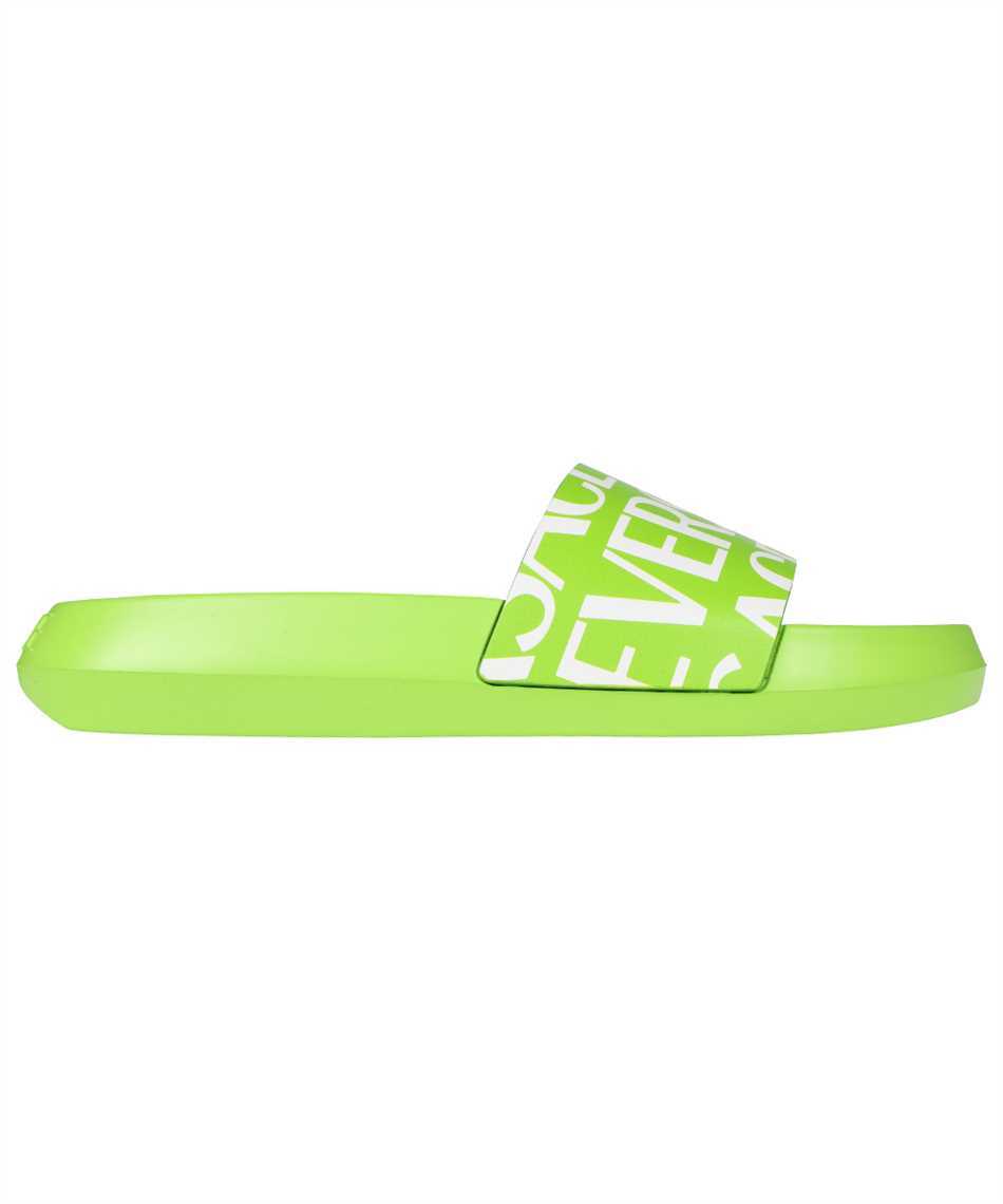 Versace Slides With Logo In Green