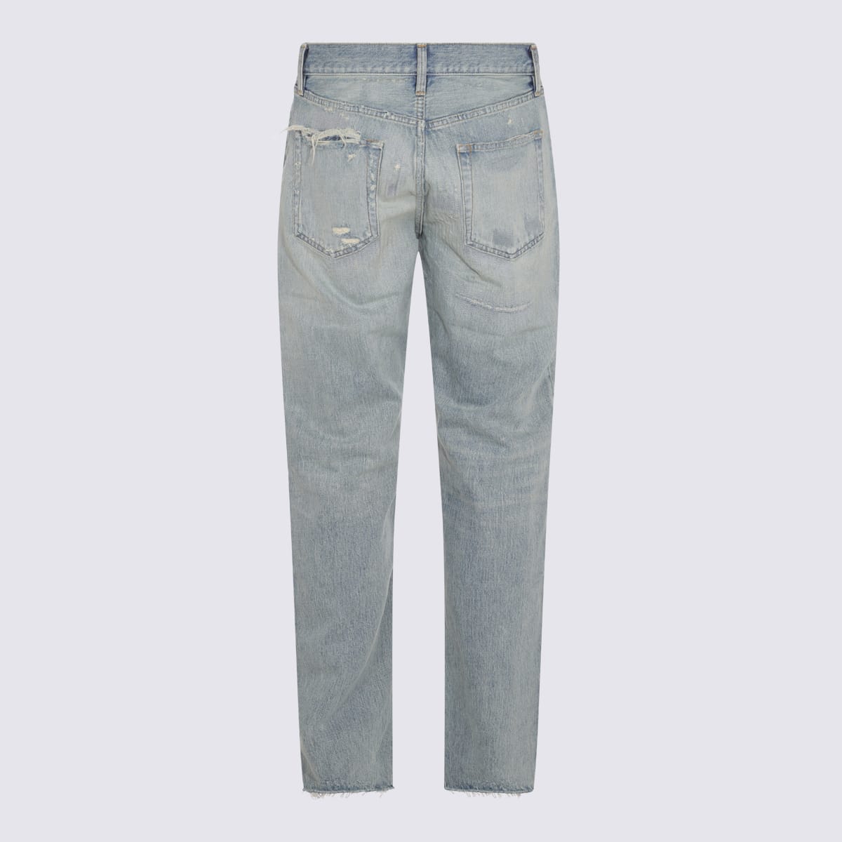 Fear Of God Repaired Classic Jeans In Blue