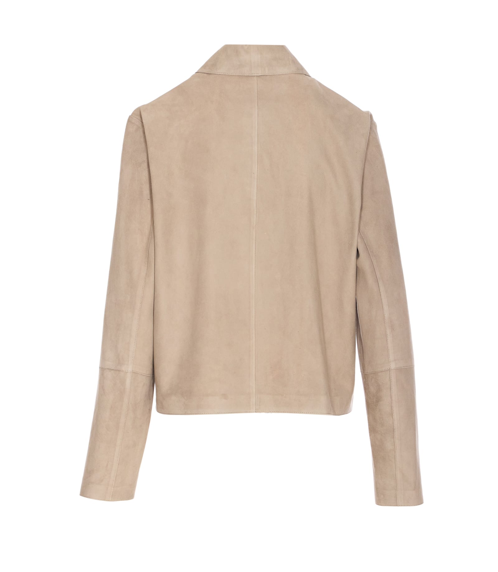 Shop Arma Emy Suede Jacket In Beige
