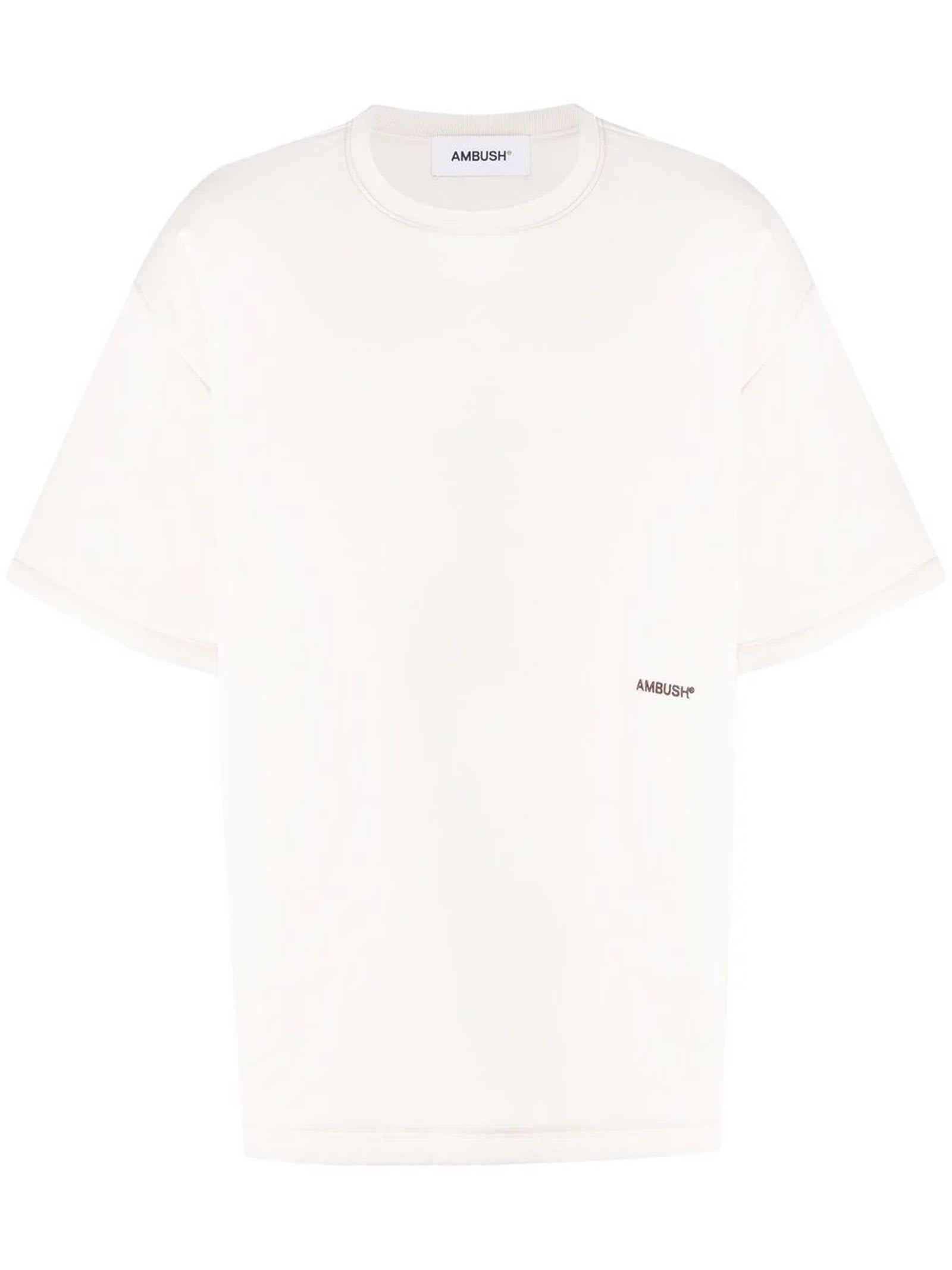 AMBUSH Cream White Cotton T-shirt