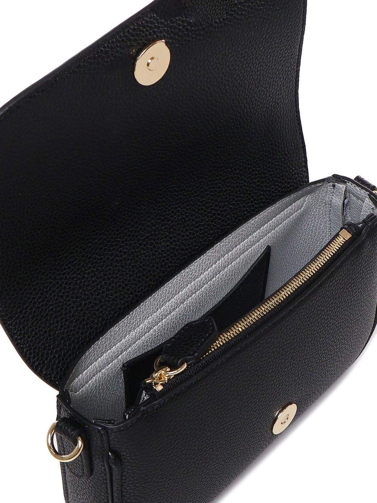 Emporio Armani Lilly Logo-printed Shoulder Bag In Black