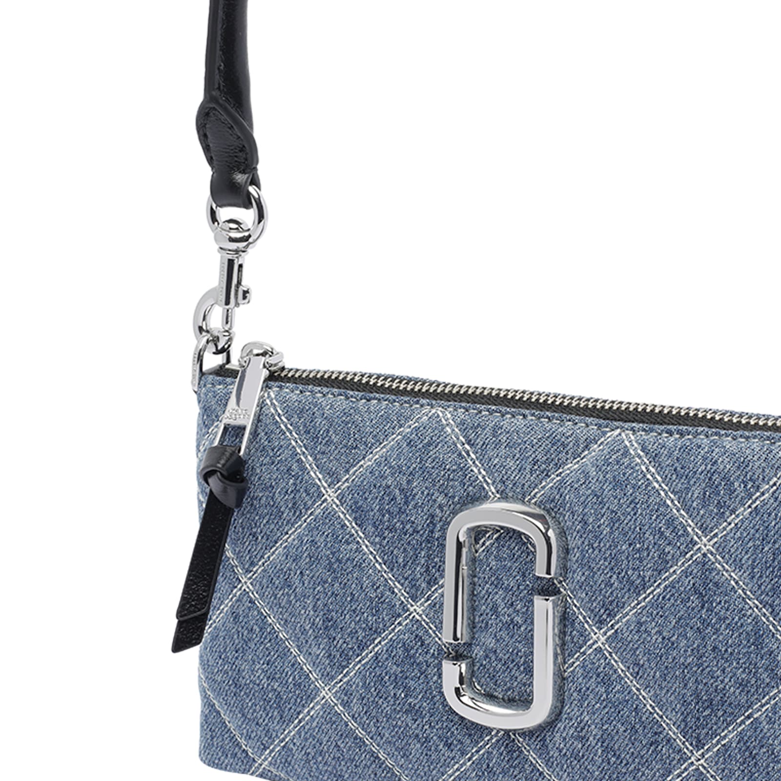 Marc Jacobs Pochette Snapshot In Quilted Denim In Blue