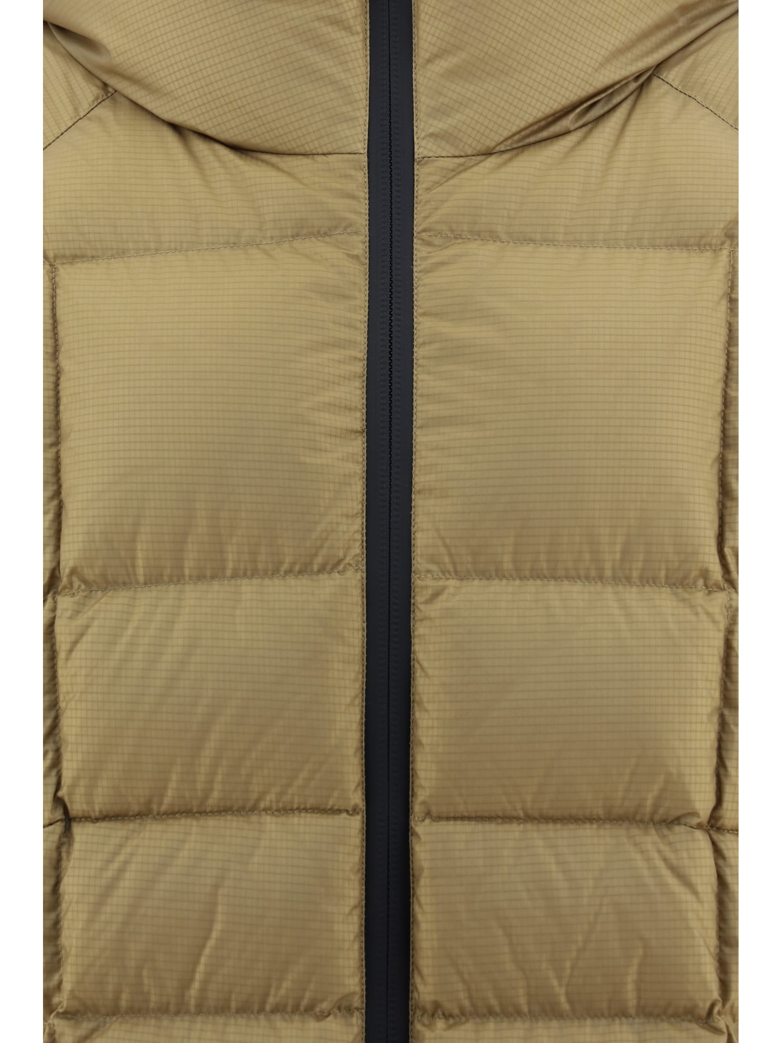 DSQUARED2 KABAN HOODED TECHNO FABRIC DOWN JACKET