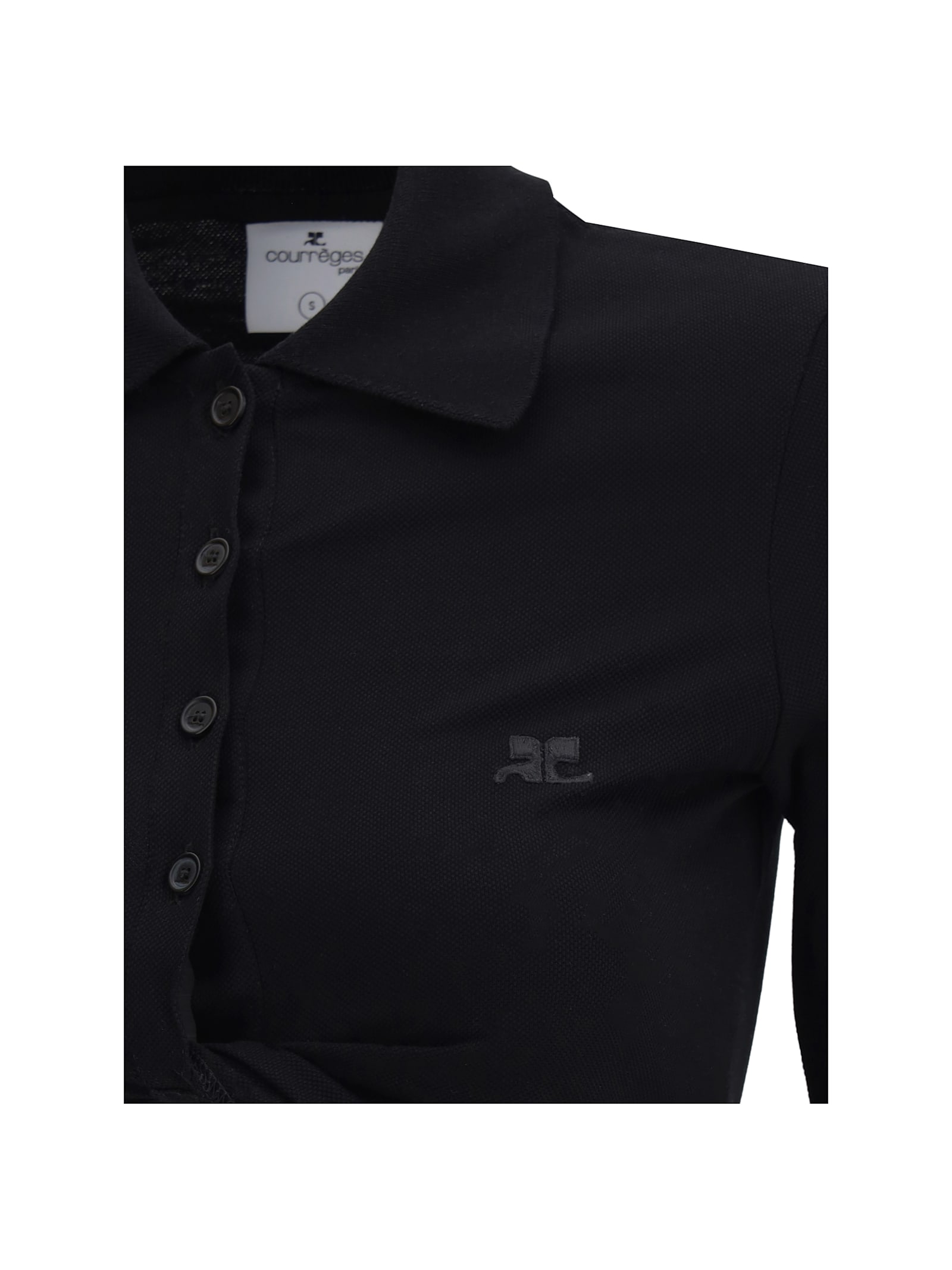 Courrèges Polo With Twisted Detail
