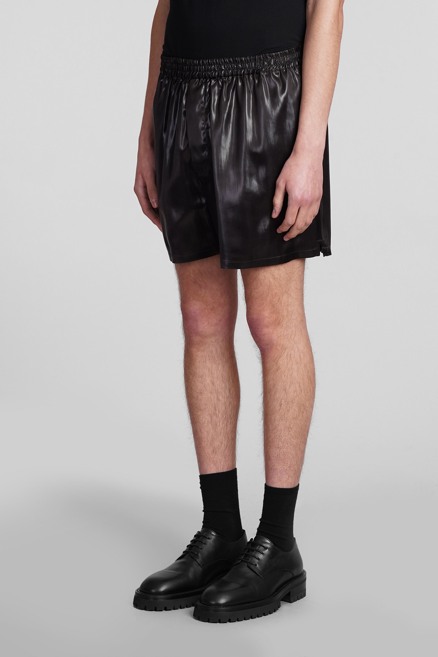 Shop Sapio N42 Shorts In Black Triacetate