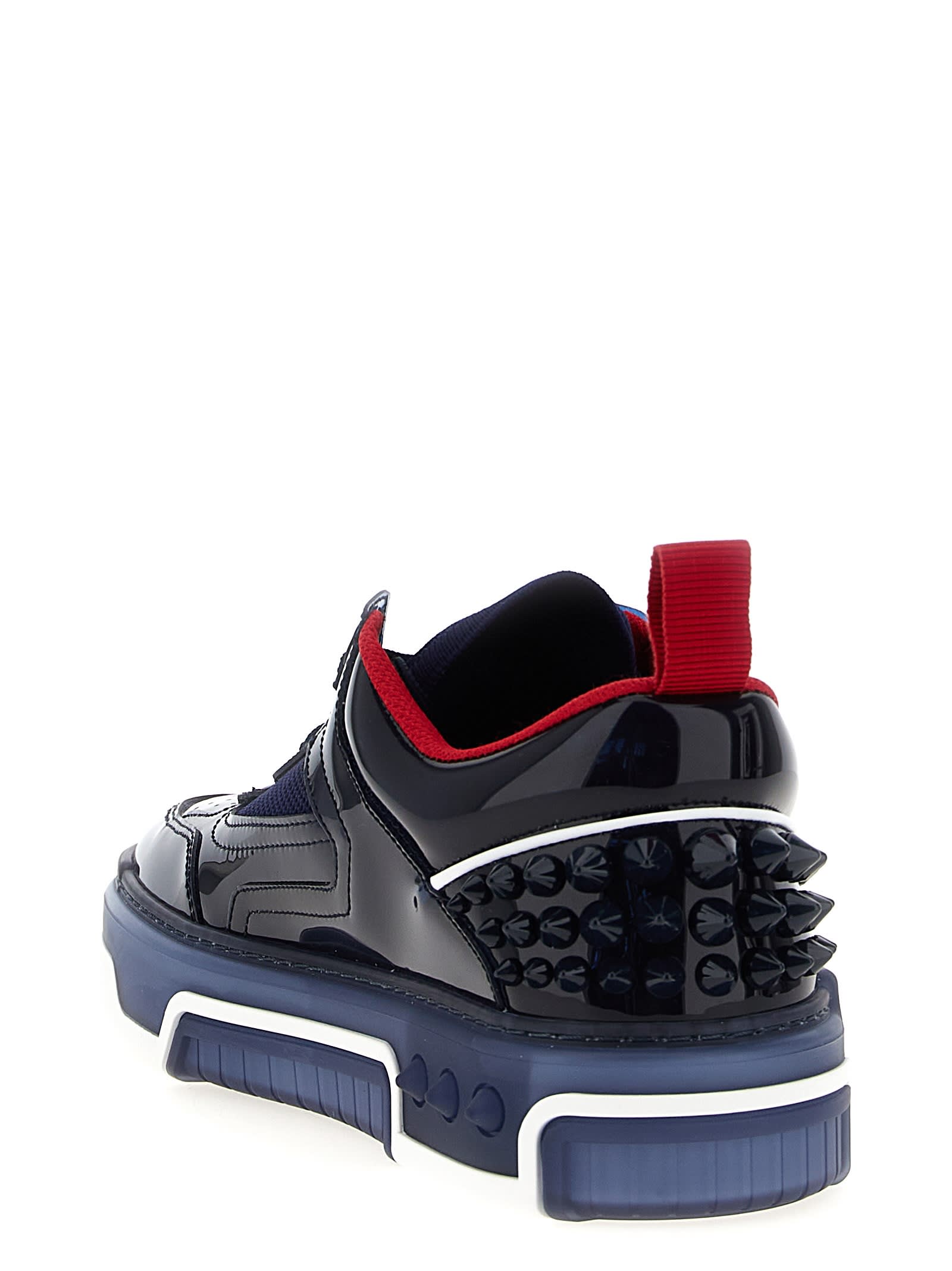 Christian Louboutin Men Astrocool Borchie Dietro Sneaker In Blue