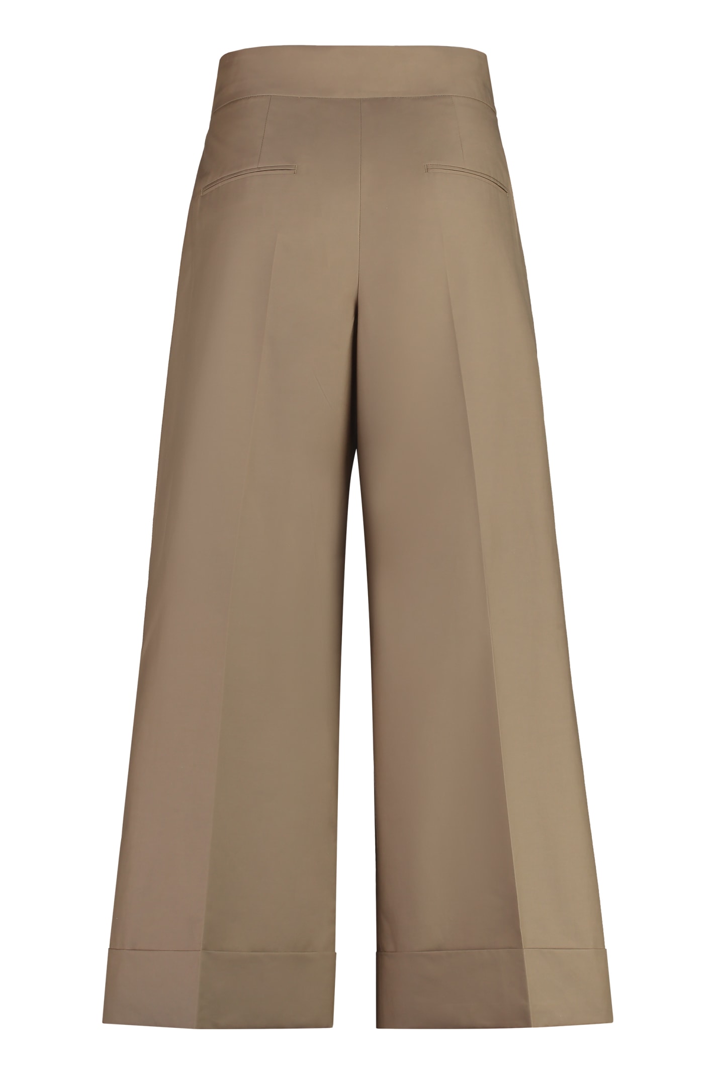 Shop 's Max Mara Abba Cropped Trousers In Cammello