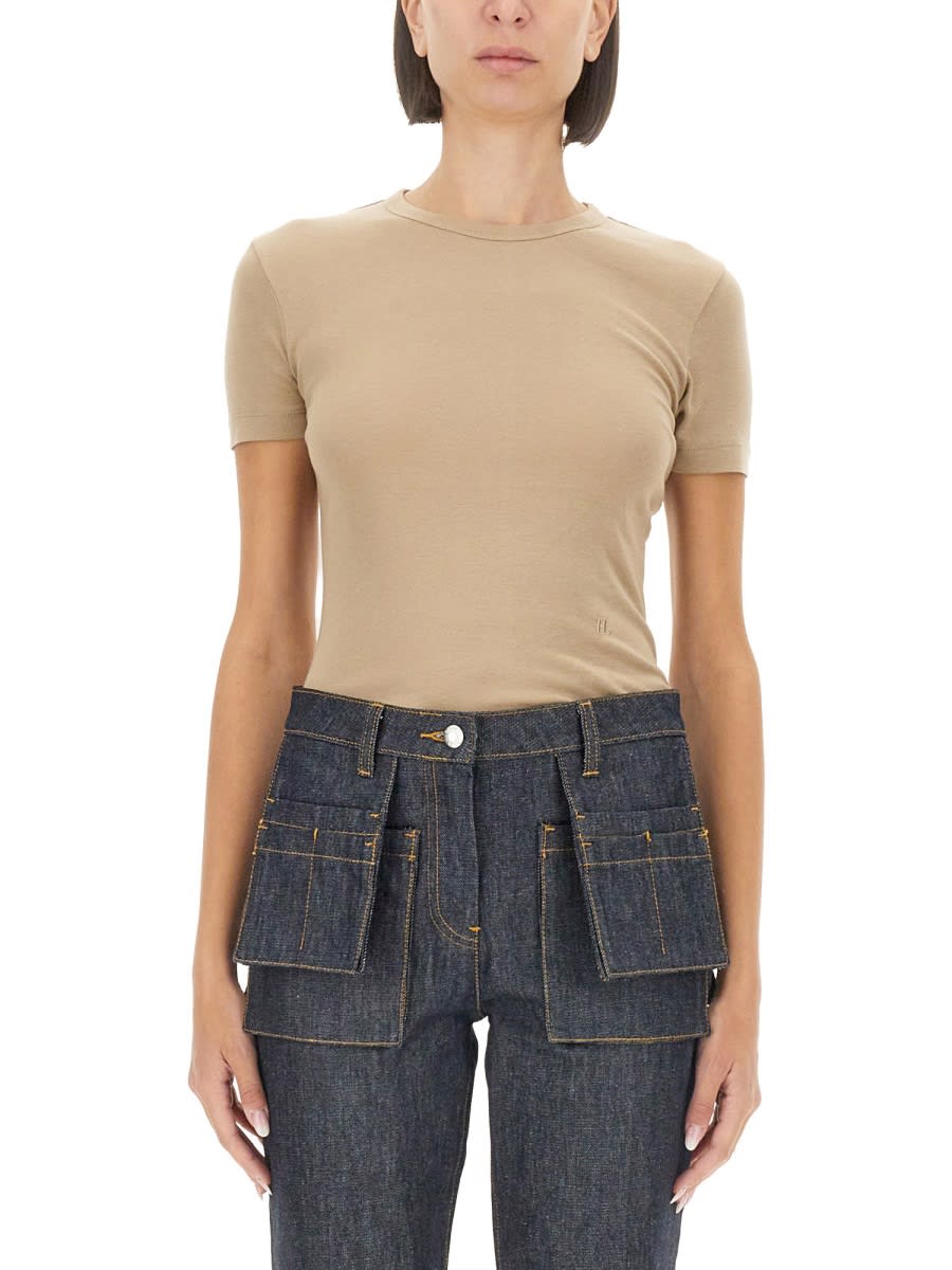 Helmut Lang Short-sleeve T-shirt In Brown