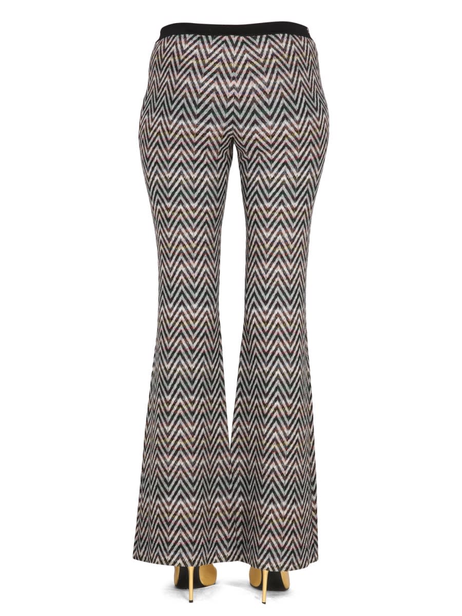 Shop Missoni Pants With Logo In Multicolour