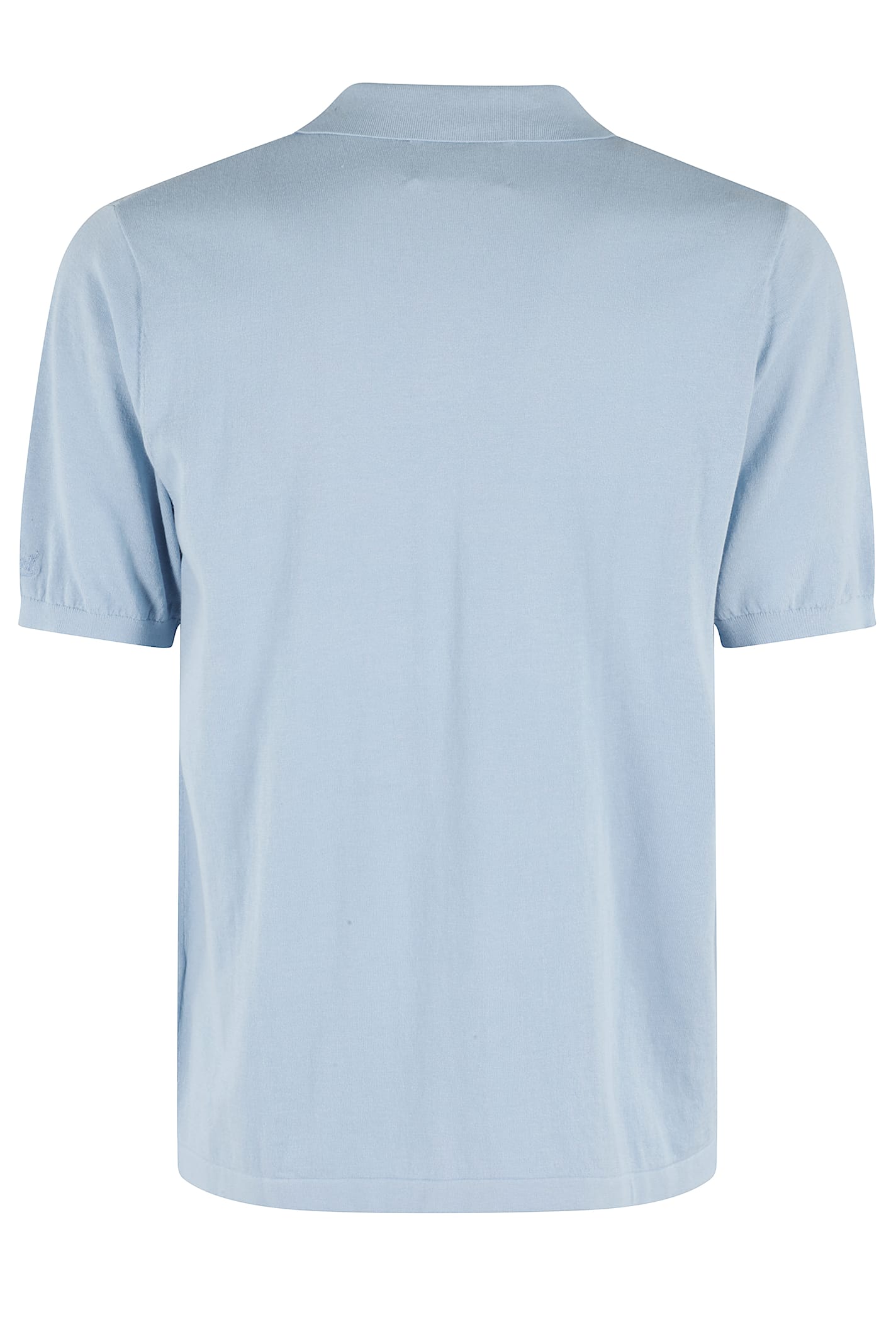 Mc2 Saint Barth Short-sleeved Polo Shirt In Light Blue
