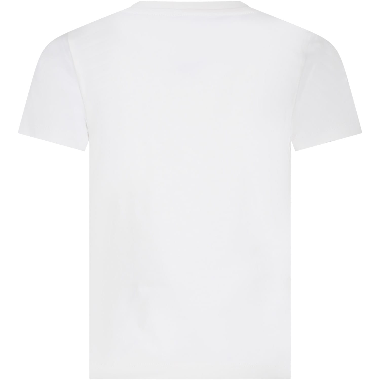 Shop Kenzo White T-shirt For Boy With Logo In Bianco